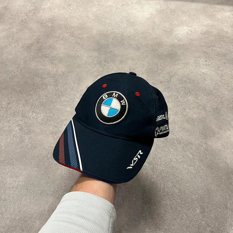 BMW Vintage BMW M Racing Hat Cap Drift Retro Y2K Trendy Big Logo Size ONE SIZE - 1 Thumbnail