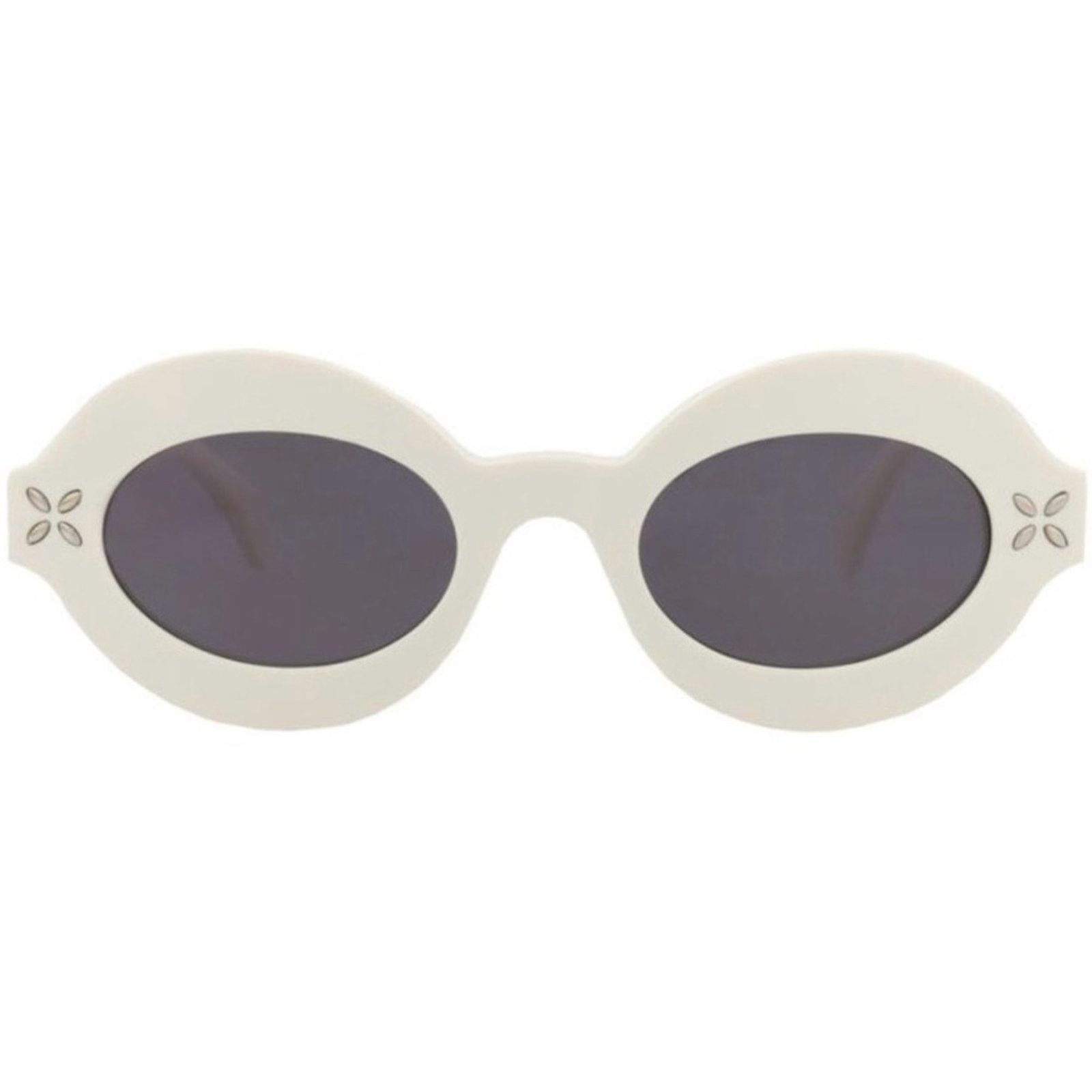 Alaia New! Alaïa White Oval Sunglasses AA0059S 002, Authentic Size ONE SIZE - 7 Thumbnail