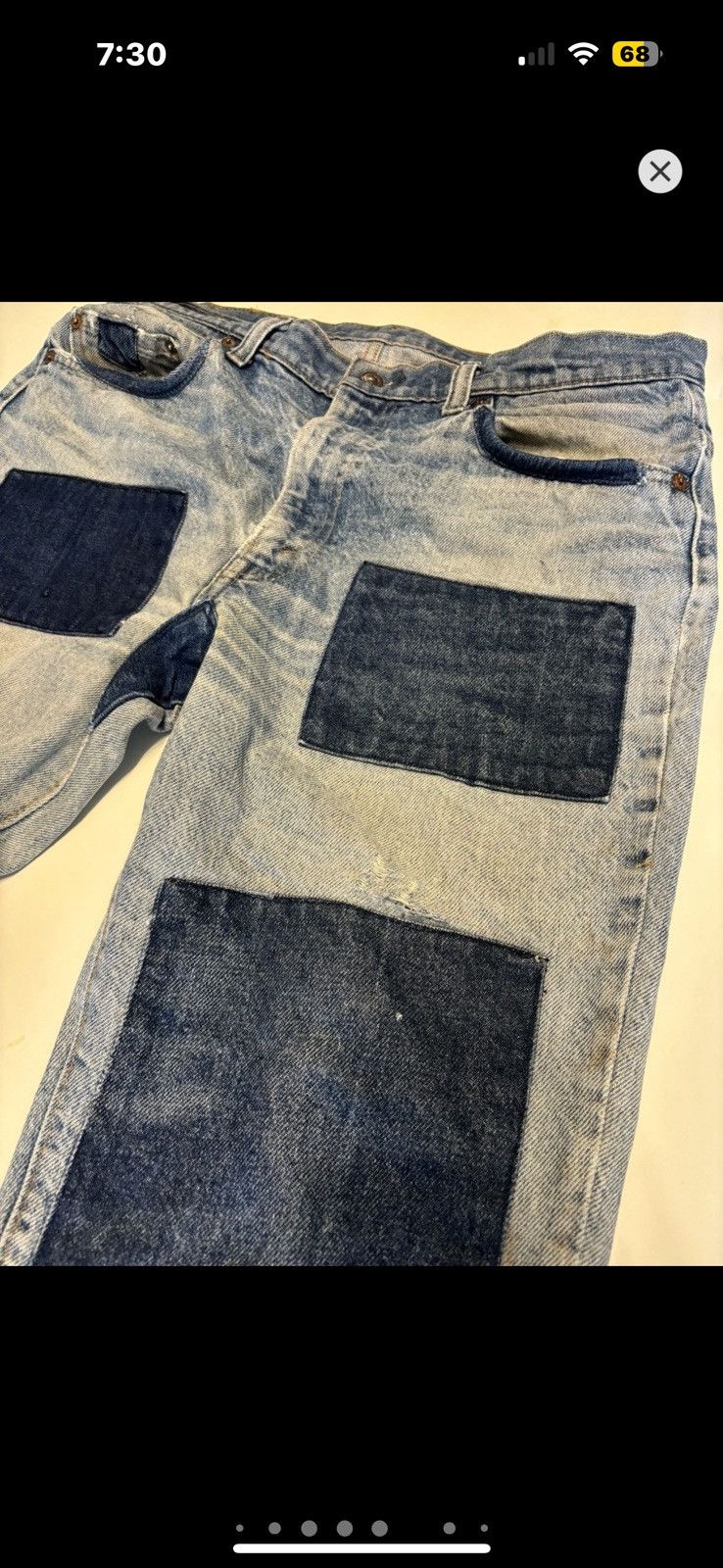 Levi's Vintage Clothing ***FINAL DROP***RARE 80s LEVIS PATCHWORK DISTRESS DENIM 36 Size US 36 / EU 52 - 15 Thumbnail