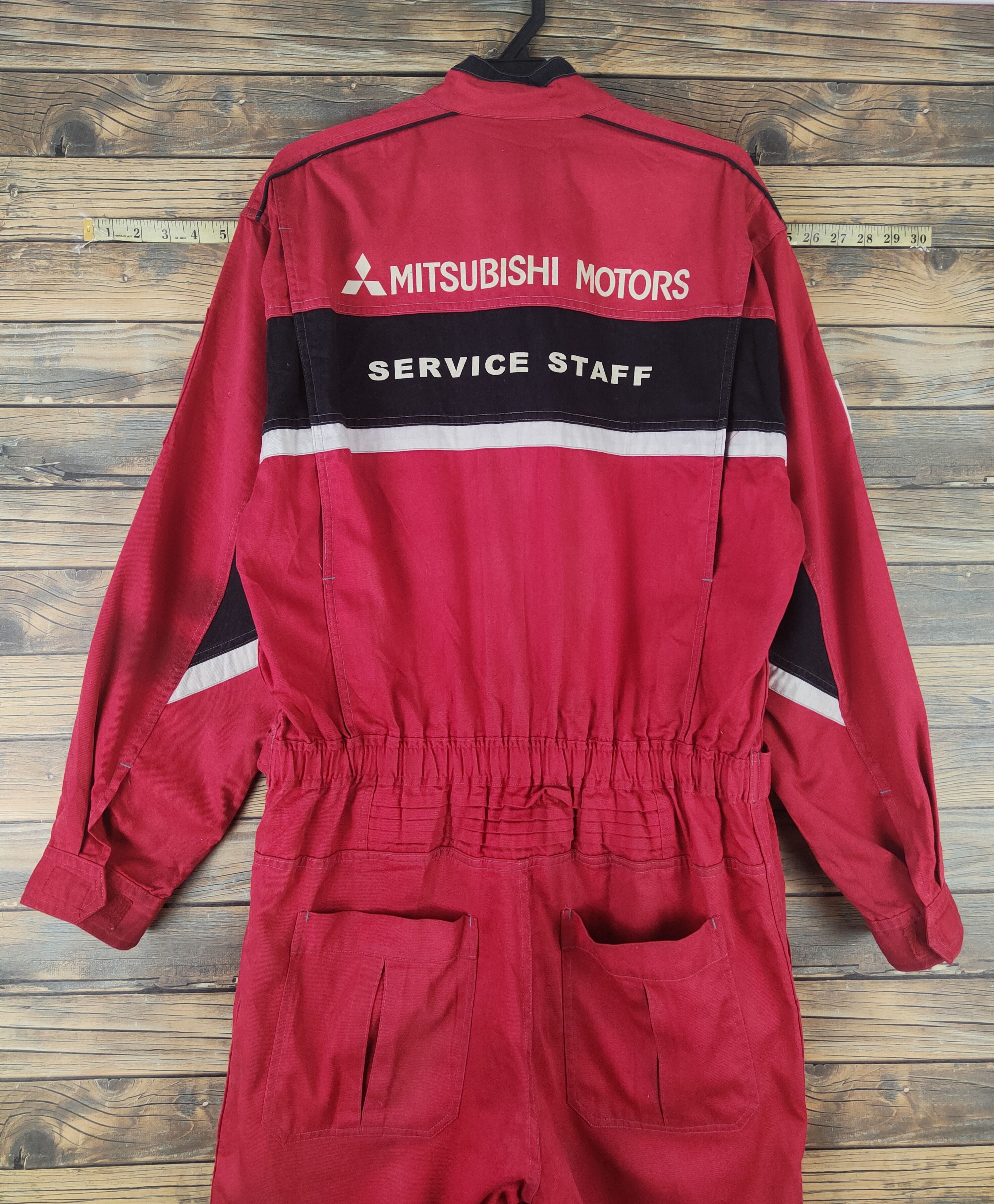 Vintage DL Rally Art Red Mitsubishi Motors staff Coverall #46-201T Size US 34 / EU 50 - 14 Thumbnail