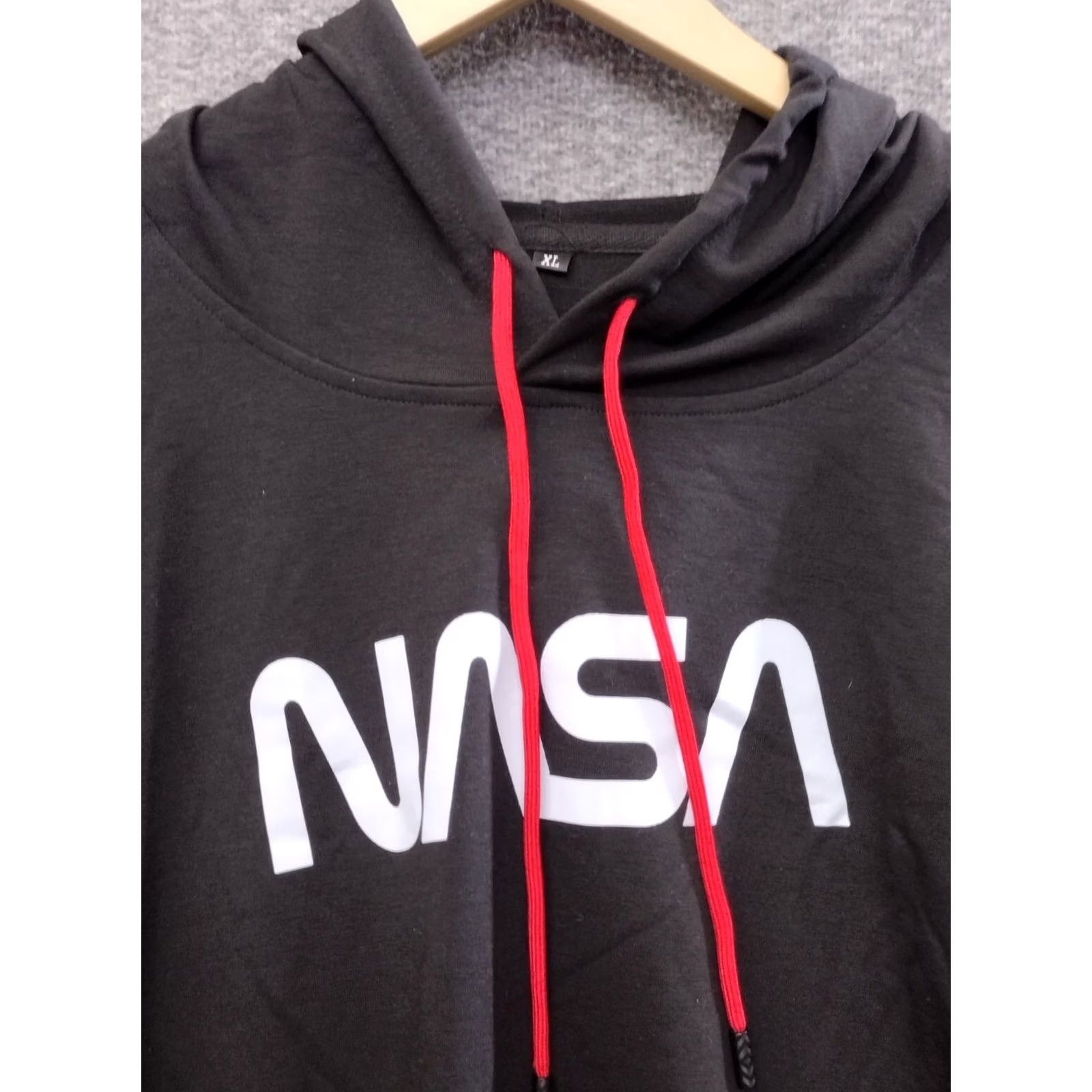 NASA NASA Unbranded Logo Hoodie Sweatshirt Shirt Men XL Black Red Logo Retro Size US XL / EU 56 / 4 - 3 Thumbnail