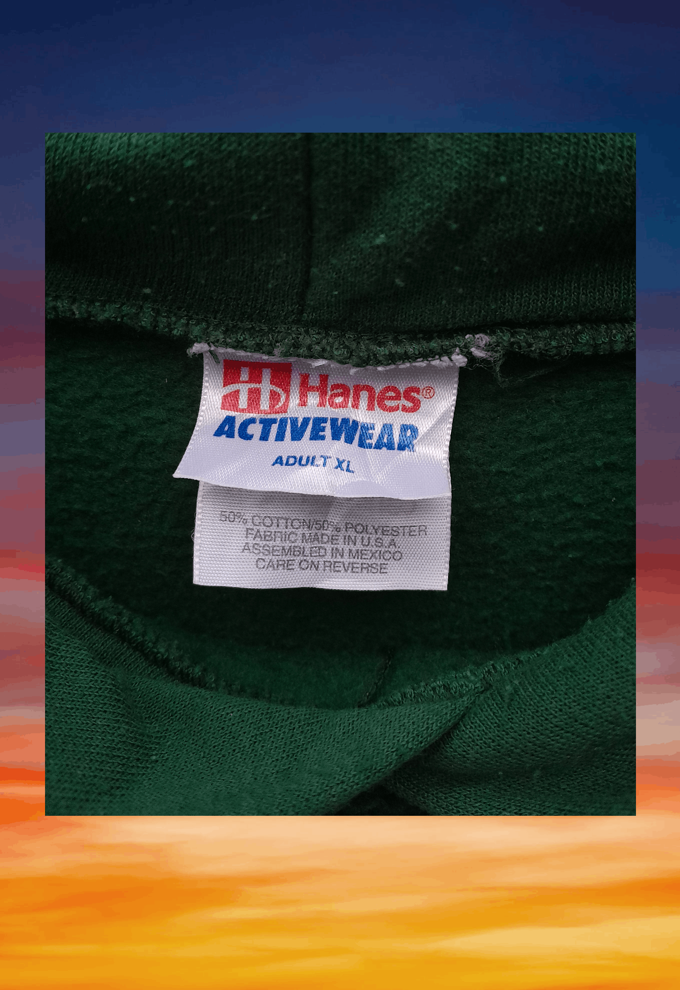 Hanes × Rap Tees × Vintage Vintage 90s Hanes center logo hoodie Size US XL / EU 56 / 4 - 3 Thumbnail