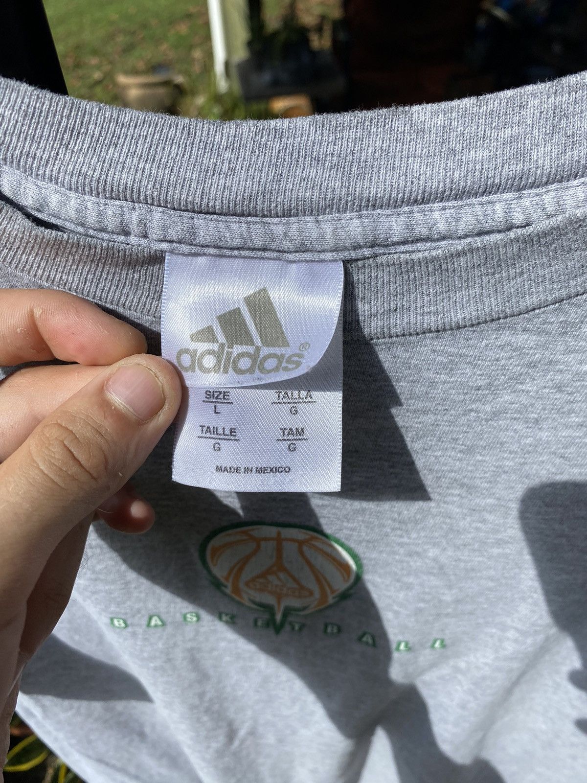 Adidas Multicolor 2000s Adidas Basketball Graphic Print Tee Large Size US L / EU 52-54 / 3 - 8 Thumbnail