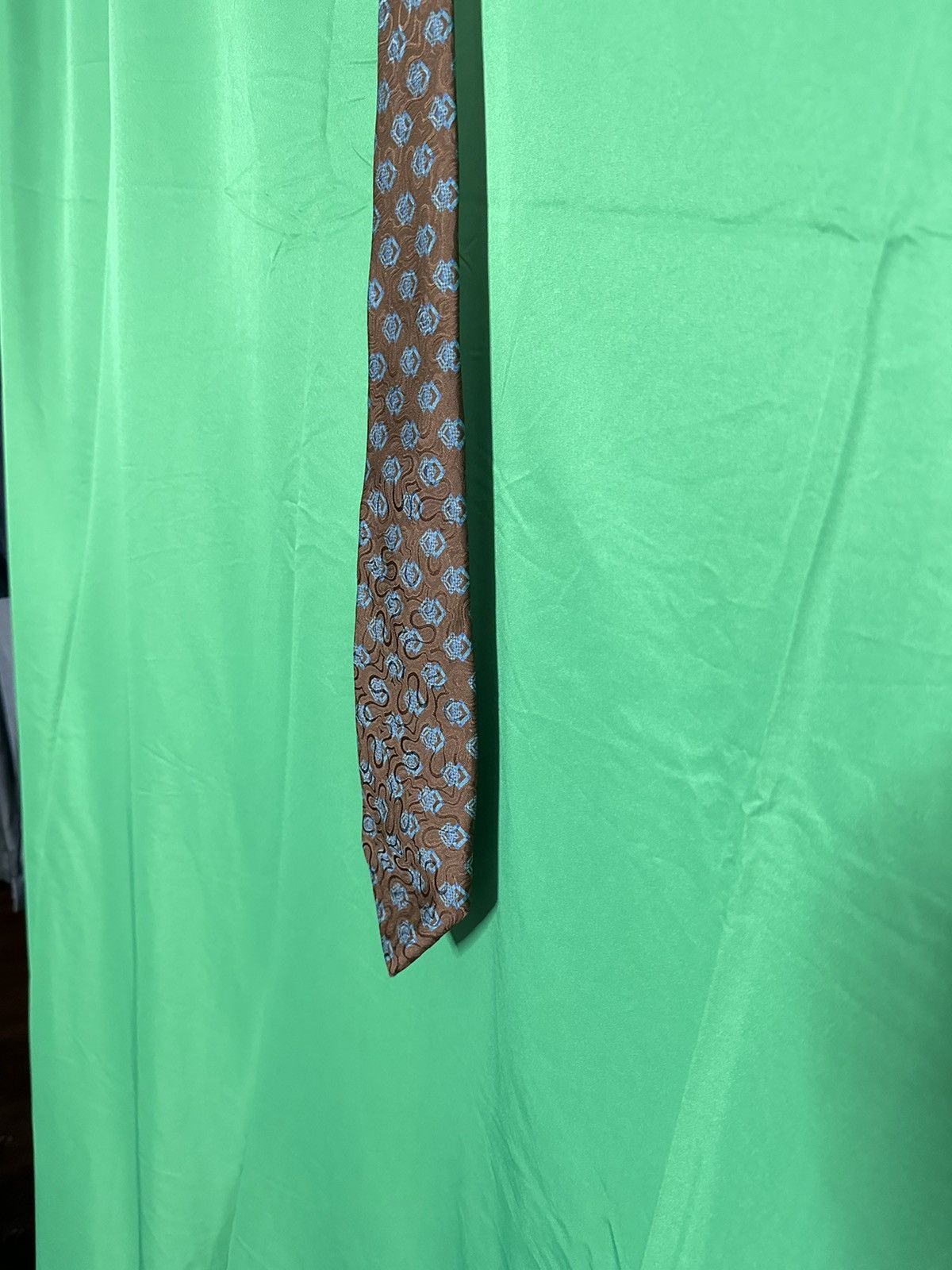 Rubinacci Pure silk liquid gloss effect men’s neck tie Italy Size ONE SIZE - 1 Thumbnail