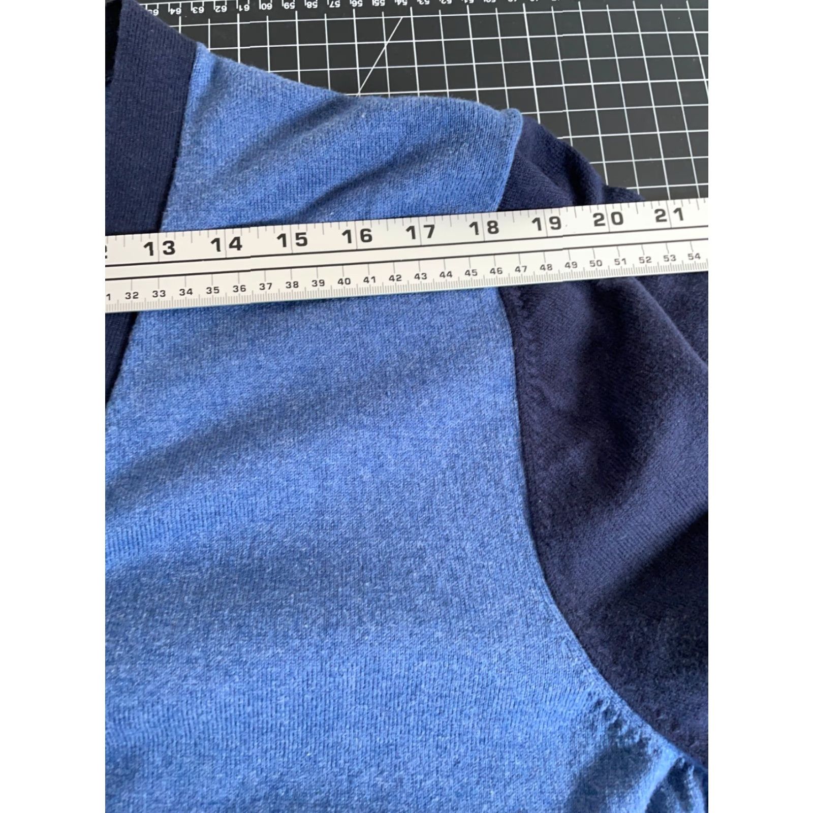 Brooks Brothers Brooks Brothers 346 Cardigan XL Blue Sweater Men Regular V-Neck Cashmere Cotton Knit Size US XL / EU 56 / 4 - 7 Thumbnail