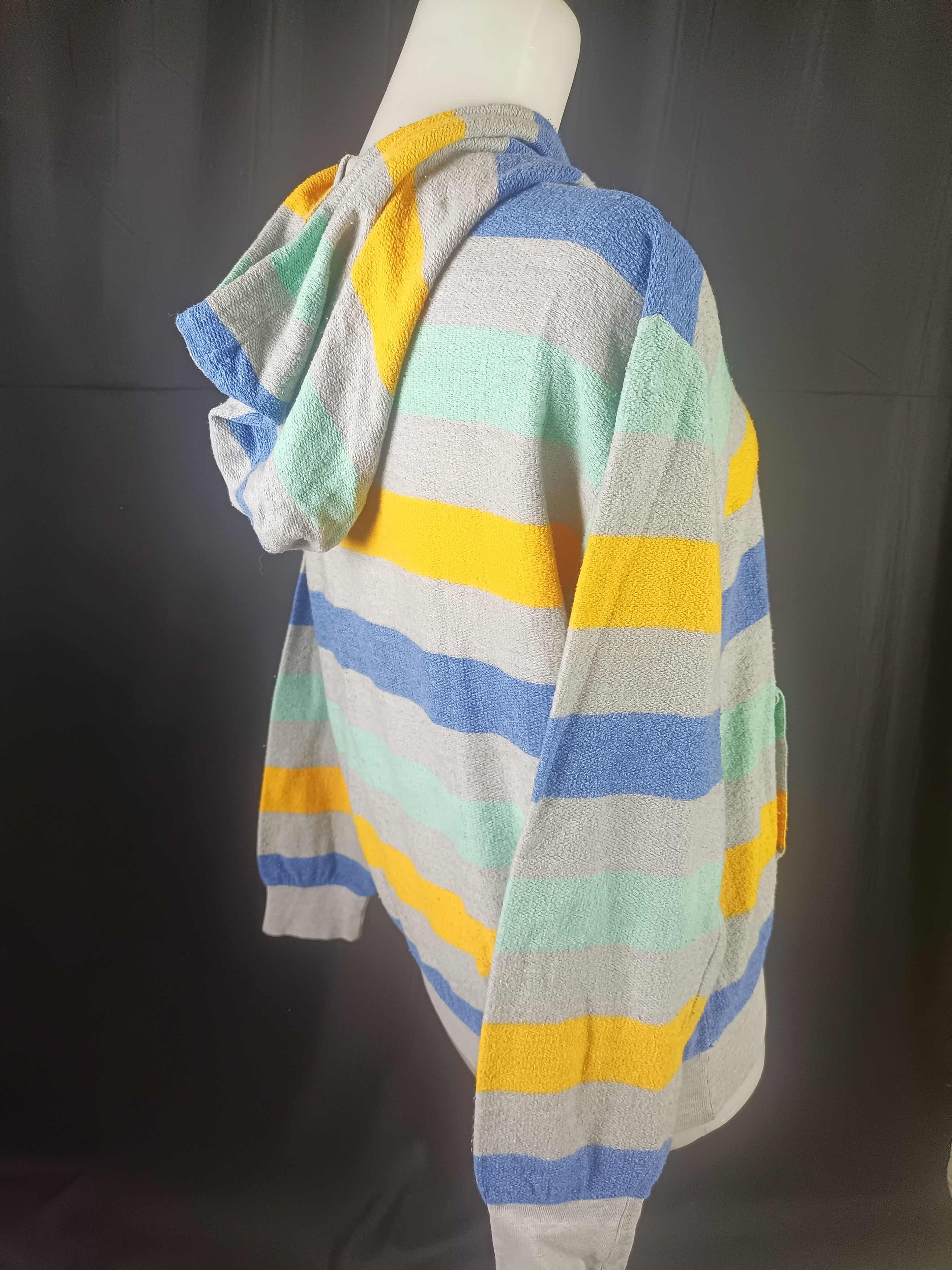 If Six Was Nine × Japanese Brand STOCKMAN Striped Hoodie Multicolor Size M / US 6-8 / IT 42-44 - 19 Thumbnail