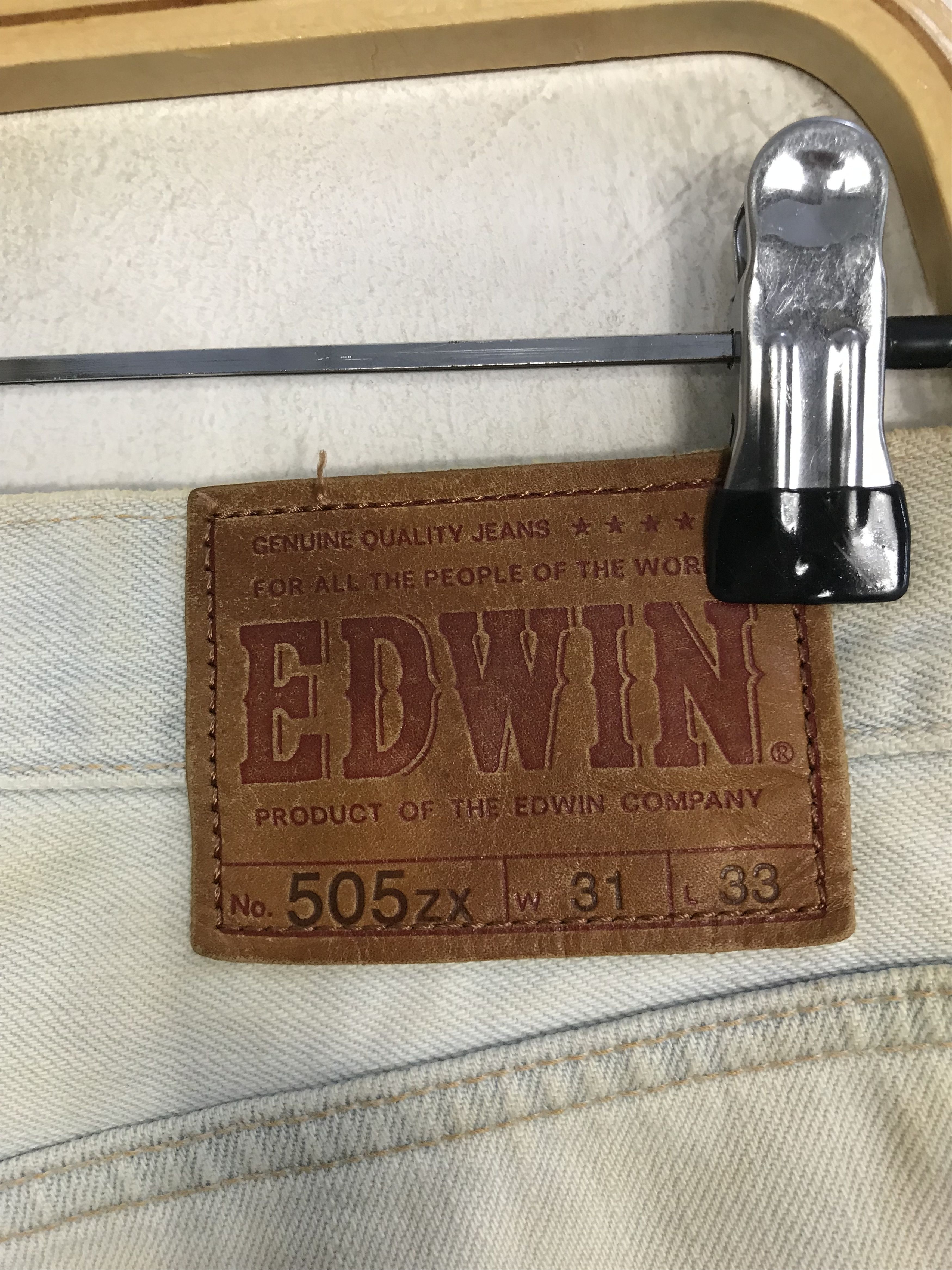 Edwin × Japanese Brand Vintage Edwin 505zx Selvedge Workwear Denim Style Size US 31 - 15 Thumbnail