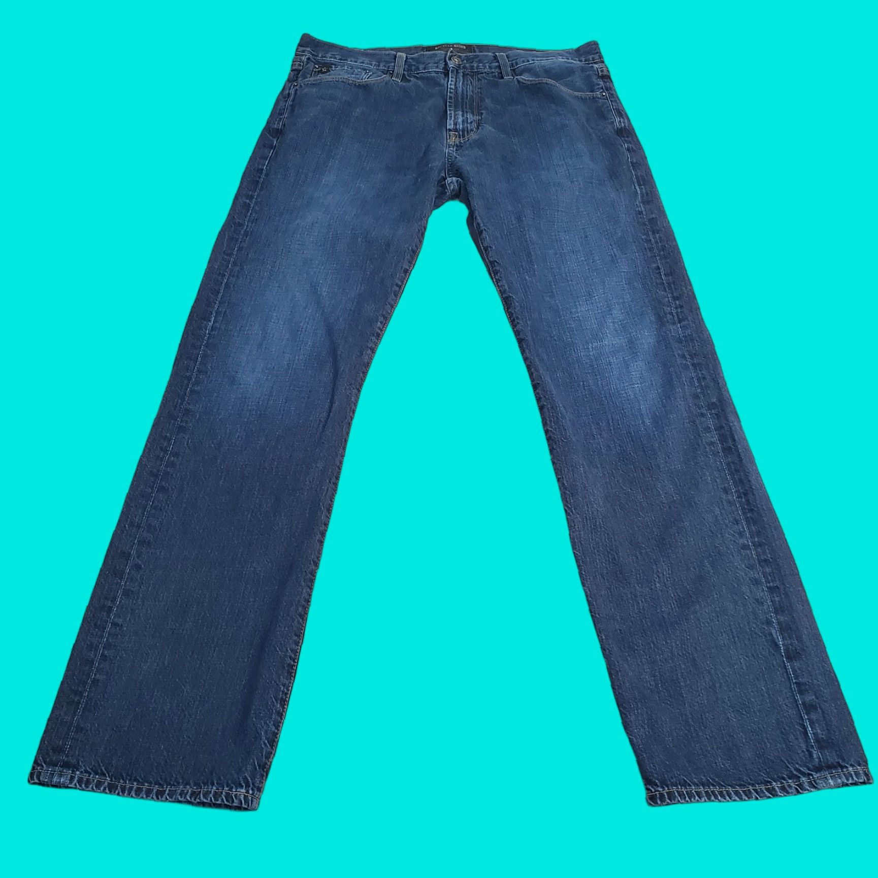 Denime BIG STAR Jeans Mens 34 R Blue Regular Straight Leg Dark Wash Denim Size US 34 / EU 50 - 1 Thumbnail