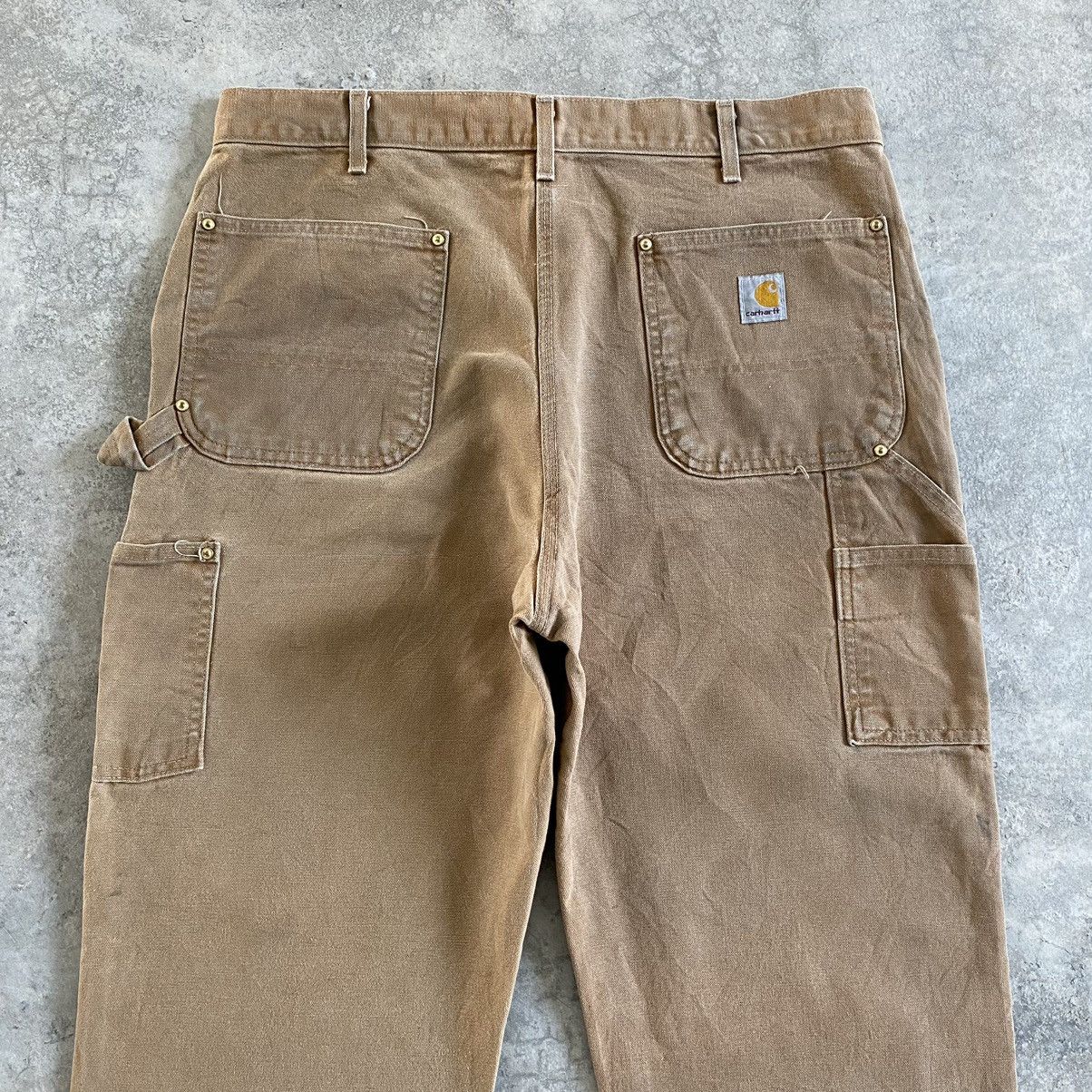 Carhartt VTG Carhartt Double Knee Faded Dirty Carpenter Work Pants Size US 35 - 12 Thumbnail