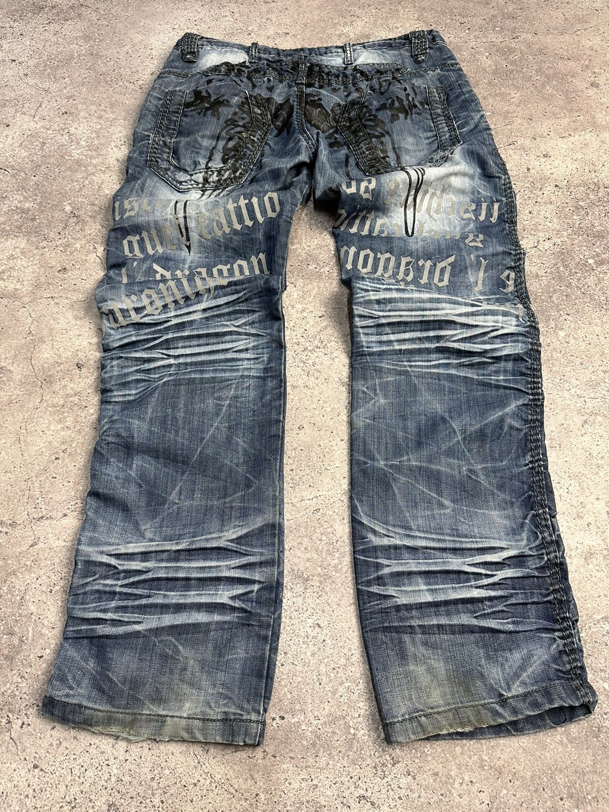 Japanese Brand × Vintage Vintage Y2K Junya Watanabe Style Archive Jeans Distressed Size US 34 / EU 50 - 19 Thumbnail