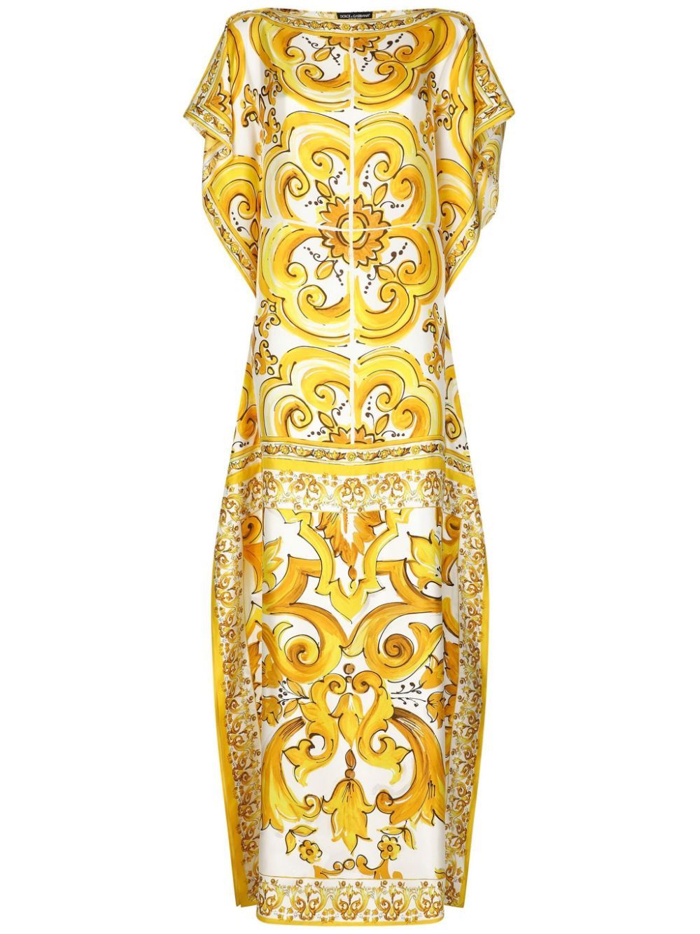 Dolce & Gabbana DOTS PRINT SILK MAXI DRESS Size S / US 4 / IT 40 - 1 Thumbnail