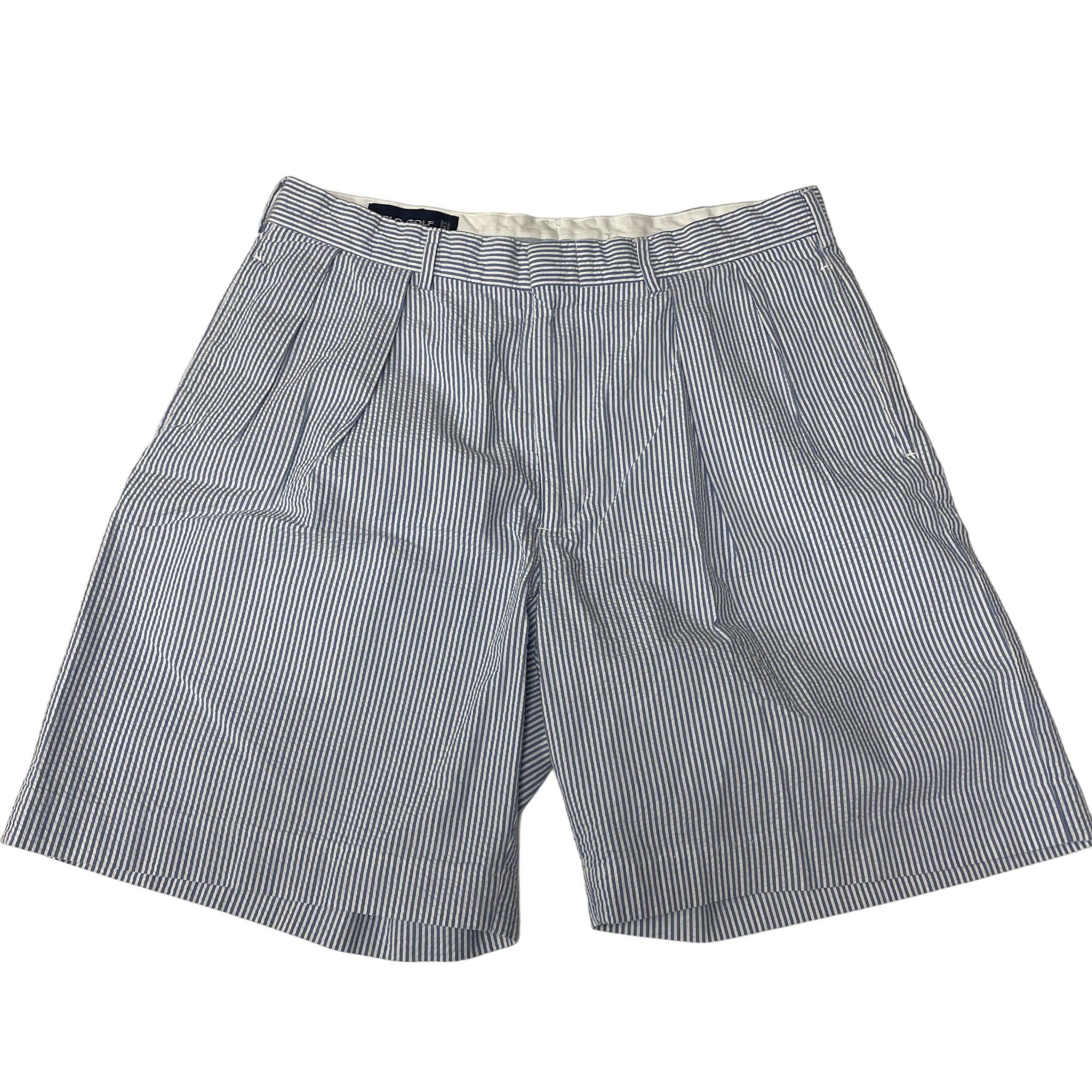 Polo Ralph Lauren POLO Ralph Lauren SEERSUCKER Walking Casual Golf Shorts Size US 35 - 1 Thumbnail