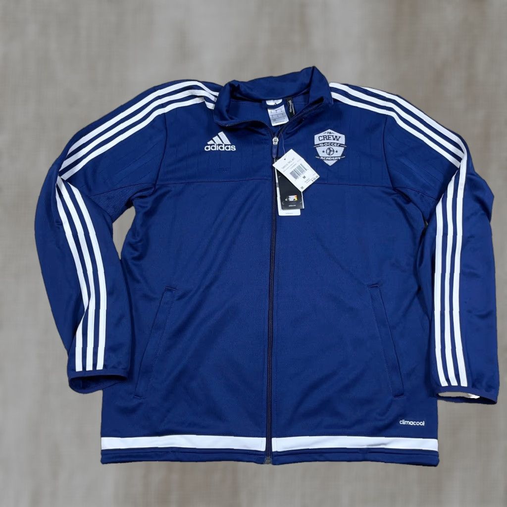Adidas Adidas Jacket Men Medium Blue White Track Jacket Full Zip Soccer Academy Size US M / EU 48-50 / 2 - 1 Thumbnail