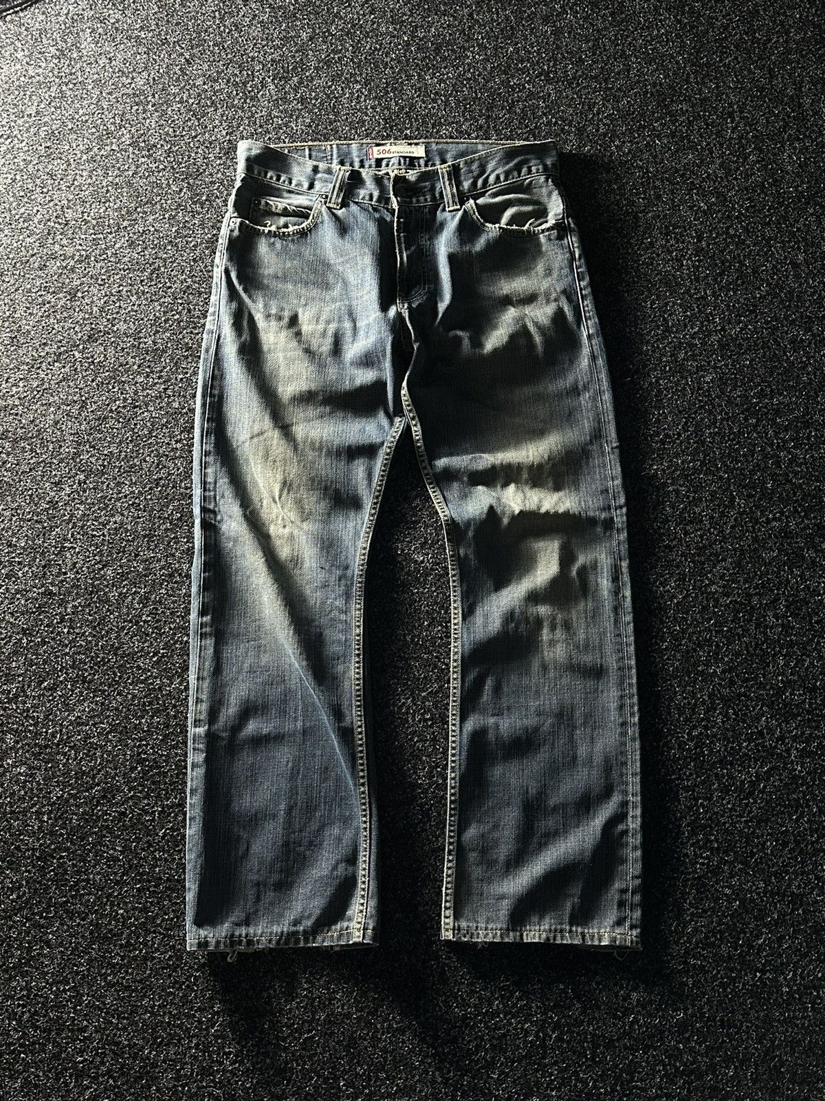 Levi's 🚨Vintage 90s Levi's 506 rare STYLE Blue Denim Jeans Size US 32 / EU 48 - 1 Thumbnail