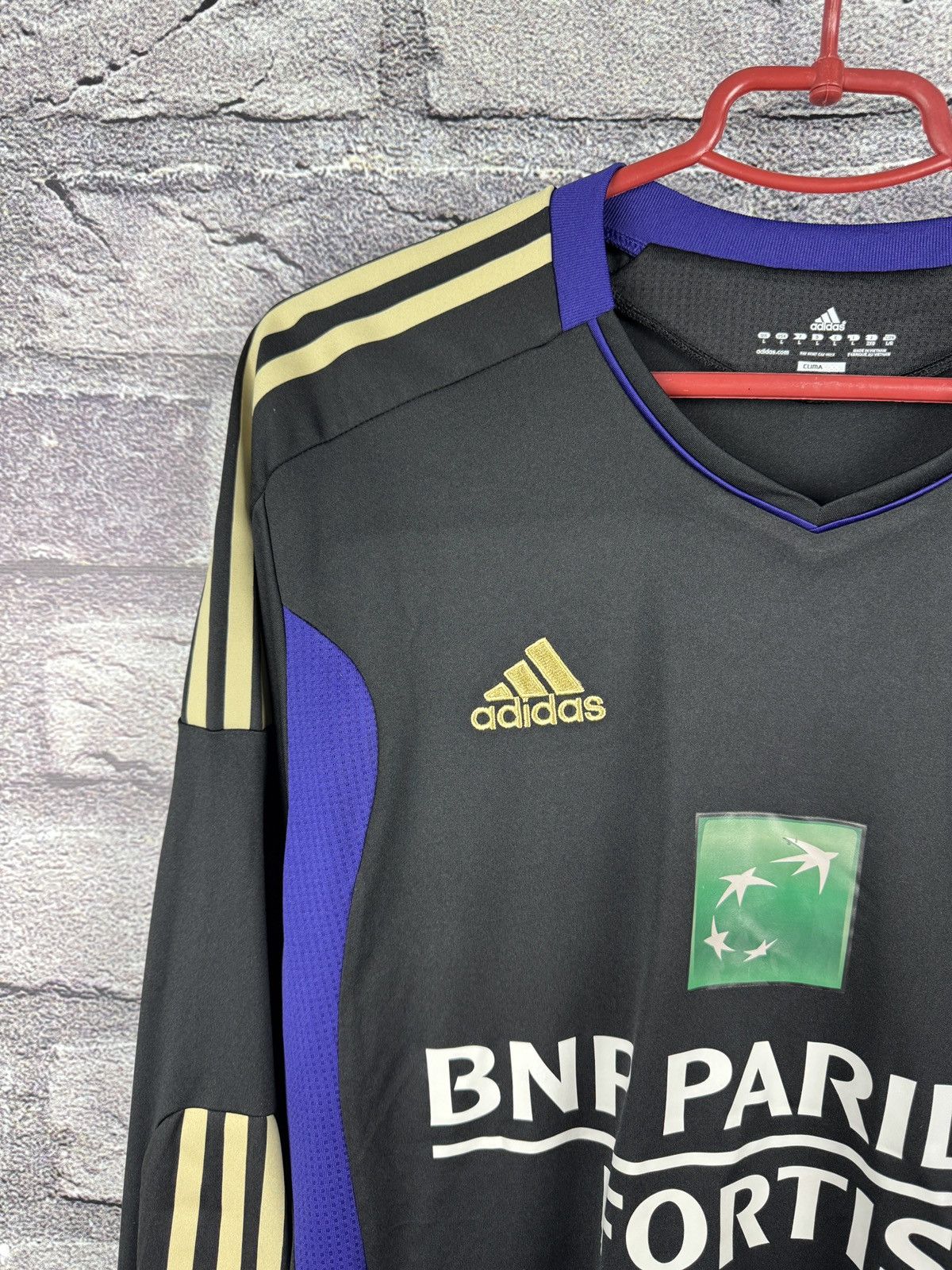 Adidas Vintage Adidas RSC Anderlecht Long Sleeve Jersey #9 Size US L / EU 52-54 / 3 - 4 Thumbnail