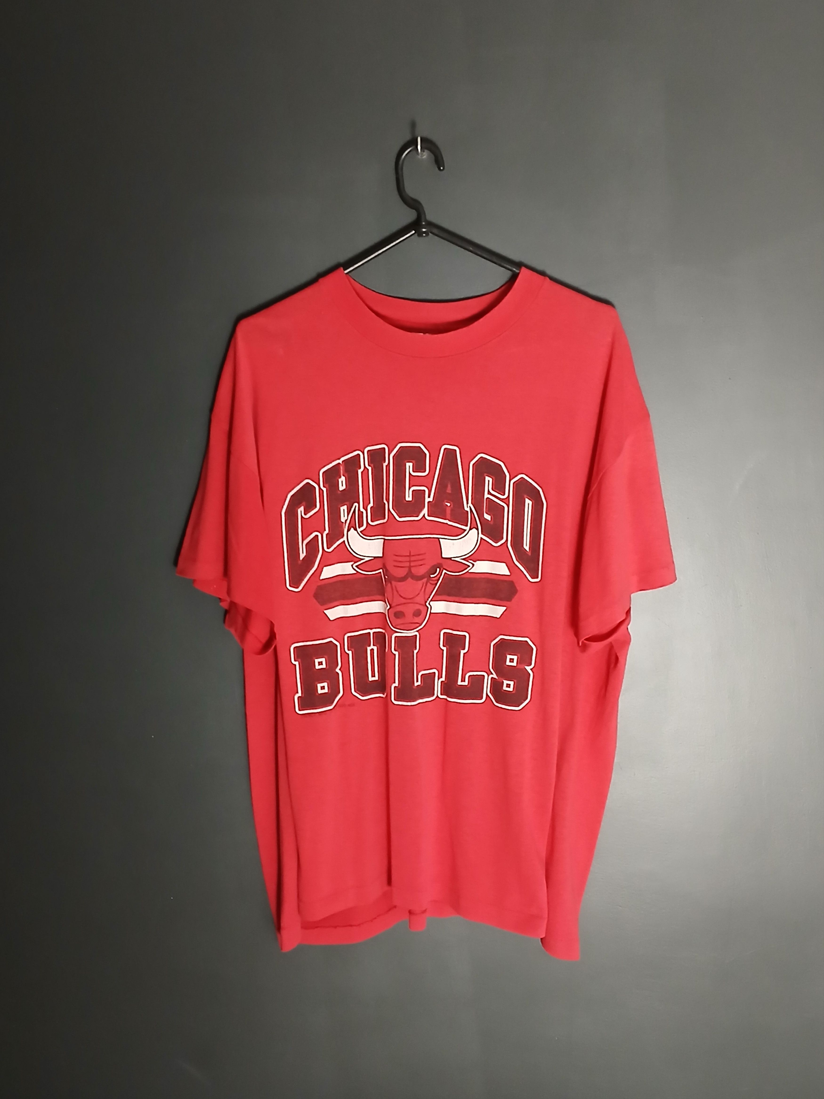 NBA × Vintage Vintage 1990 NBA Chicago Bulls Single Stitch T-Shirt Size US XL / EU 56 / 4 - 1 Thumbnail