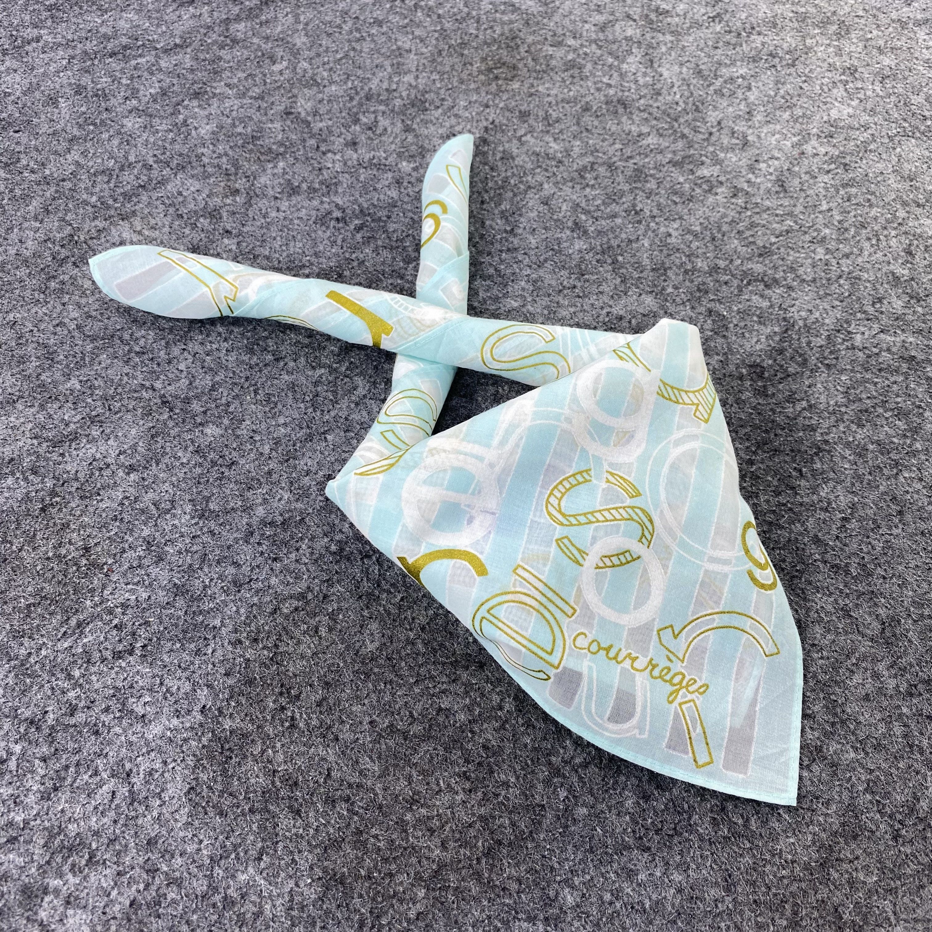 Courreges Courreges Homme Handkerchief / Neckerchief / Bandana-B1168 Size ONE SIZE - 1 Thumbnail