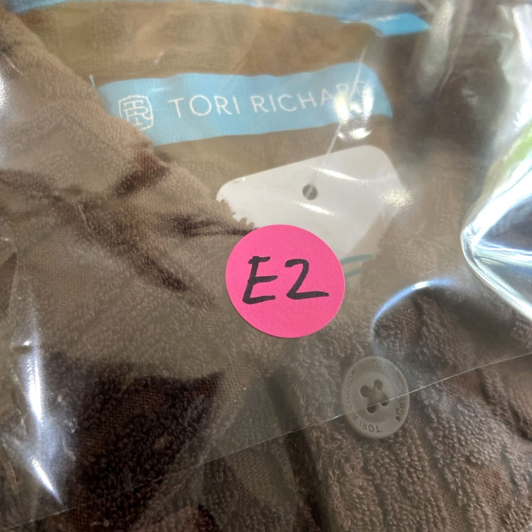 Tori Richard NWT TORI Richard Mens M Woodcut Bungalow Jacquard Terry Polo-Brown 3D Texture Shirt Mens Size US M / EU 48-50 / 2 - 8 Thumbnail