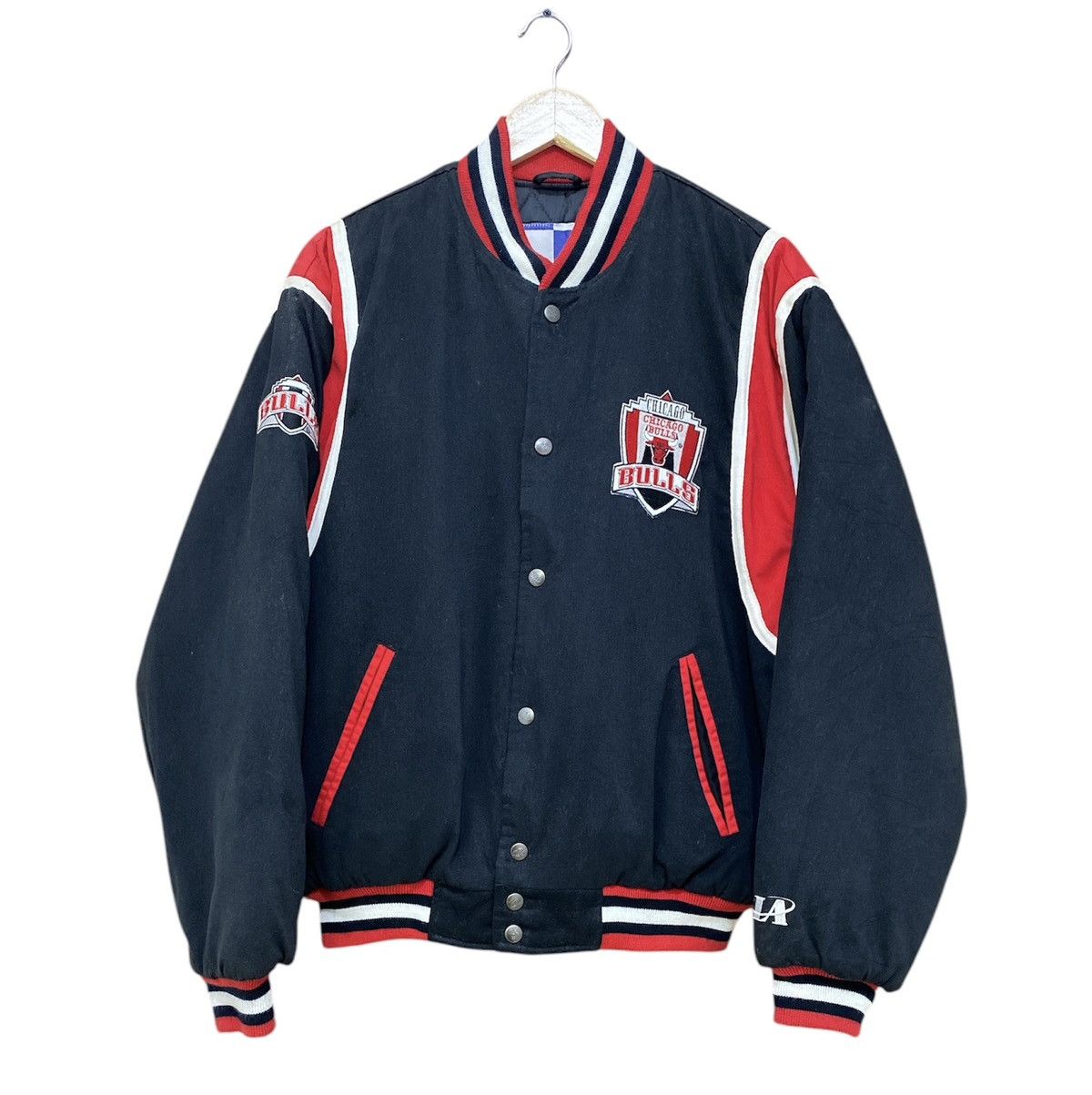NBA × Vintage Vintage 90s Chicago Bulls Los Angeles Jacket Size US M / EU 48-50 / 2 - 1 Thumbnail