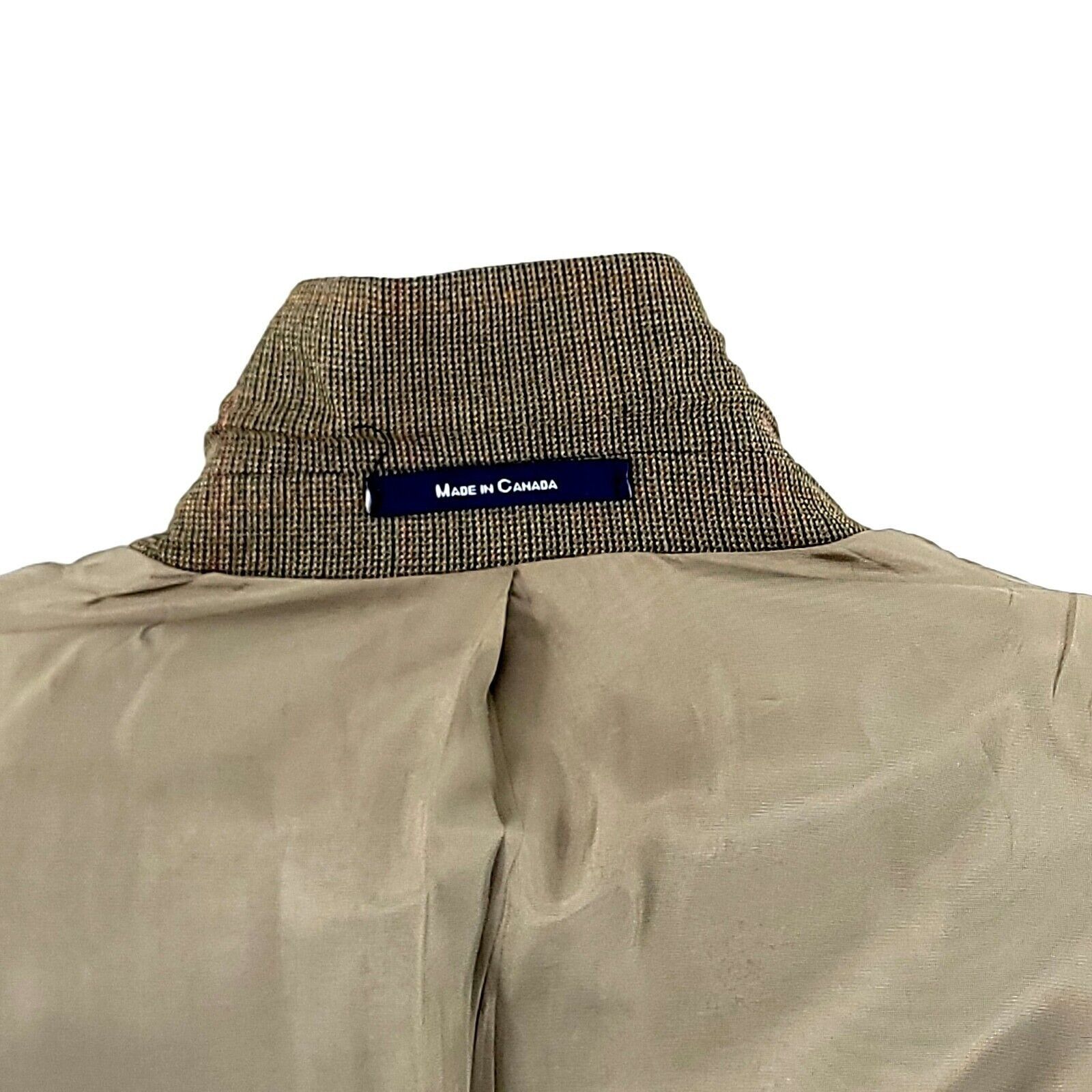 Ralph Lauren Ralph Lauren Wool Silk Tan Green Check W/ Orange Red Windowp Size 42R - 12 Thumbnail