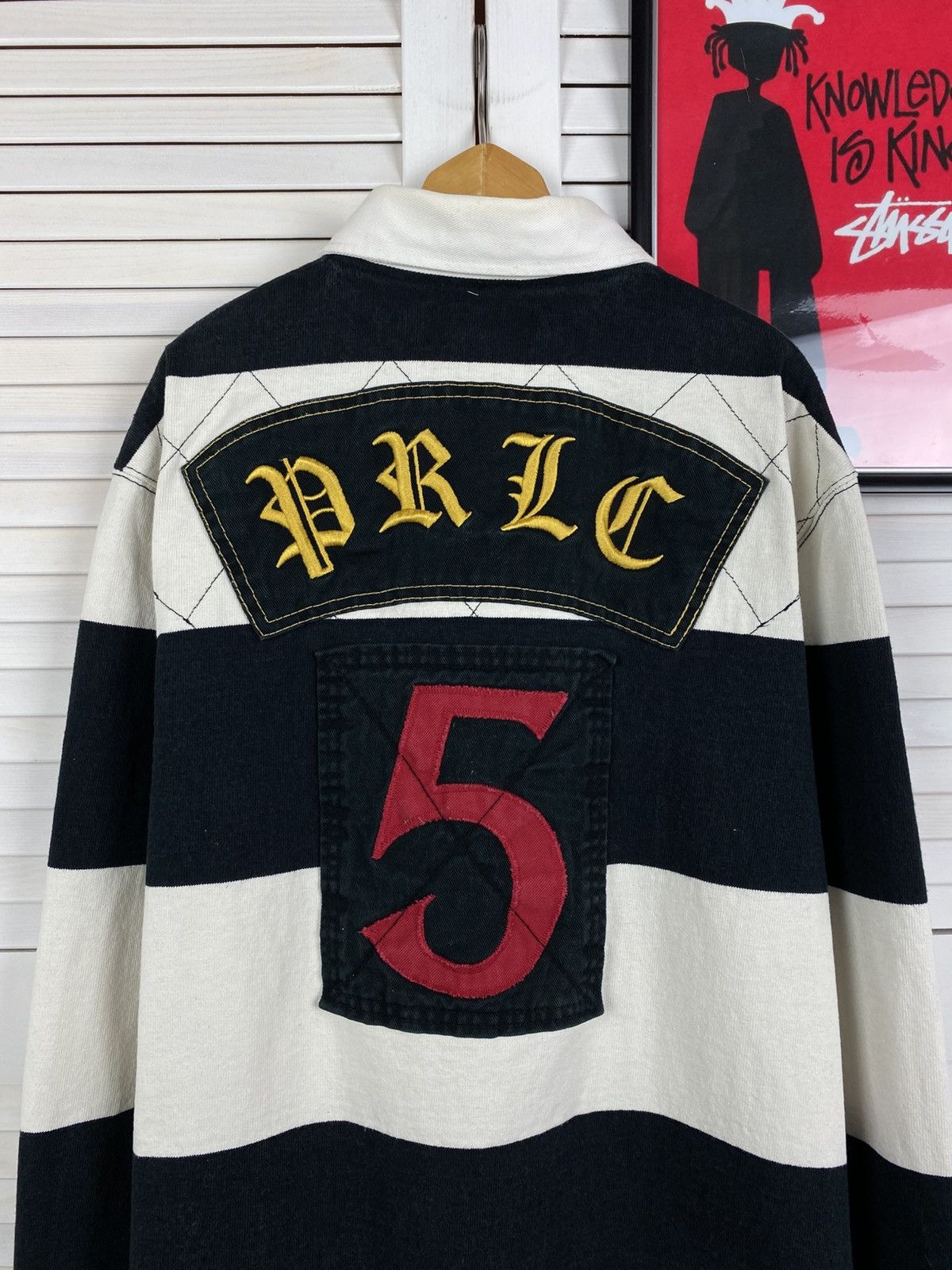 Polo Ralph Lauren Vintage Polo Ralph Lauren Heavyweight Rugby Striped Long #5 Size US L / EU 52-54 / 3 - 9 Thumbnail