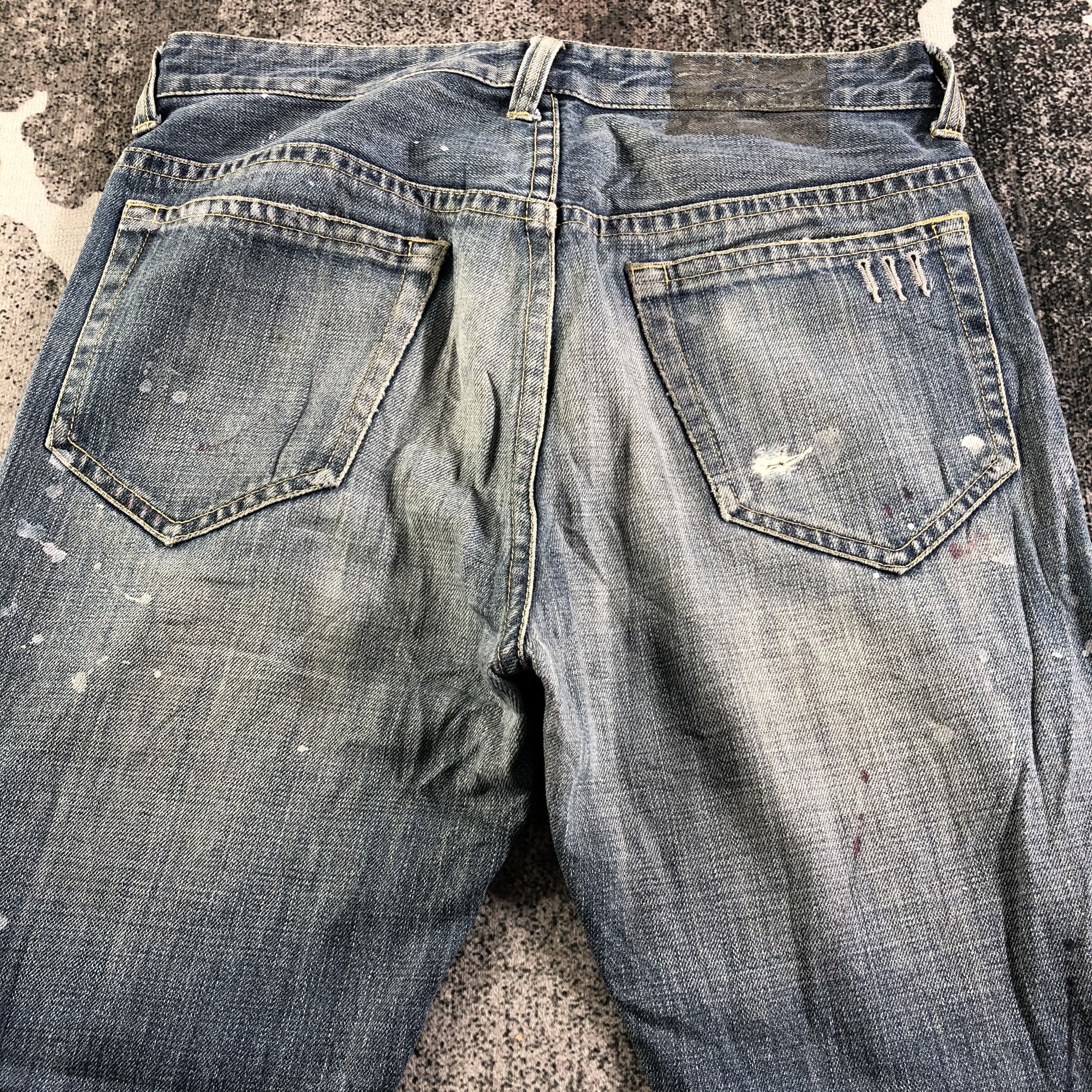 Beams Plus Beams Jeans Painted Denim KJ2819 Size US 32 / EU 48 - 4 Thumbnail
