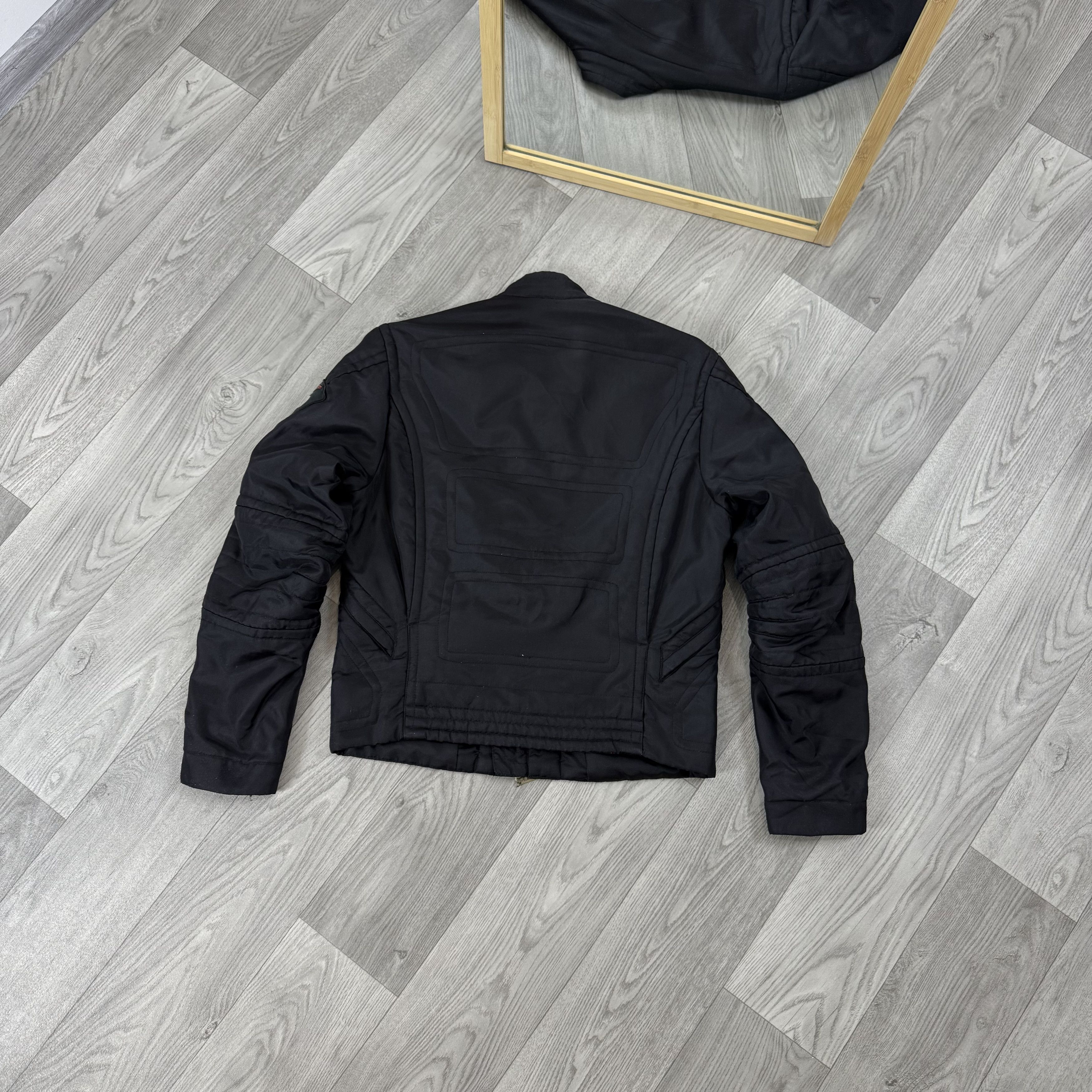 Calvin Klein Vintage Calvin Klein Jeans 90s Black Biker Bomber Jacket Size S / US 4 / IT 40 - 9 Thumbnail