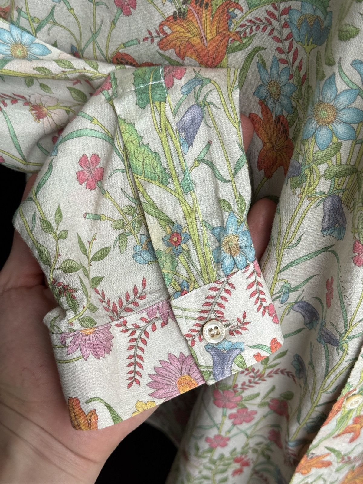 Gucci Gucci floral long sleeve button down Size US S / EU 44-46 / 1 - 4 Thumbnail