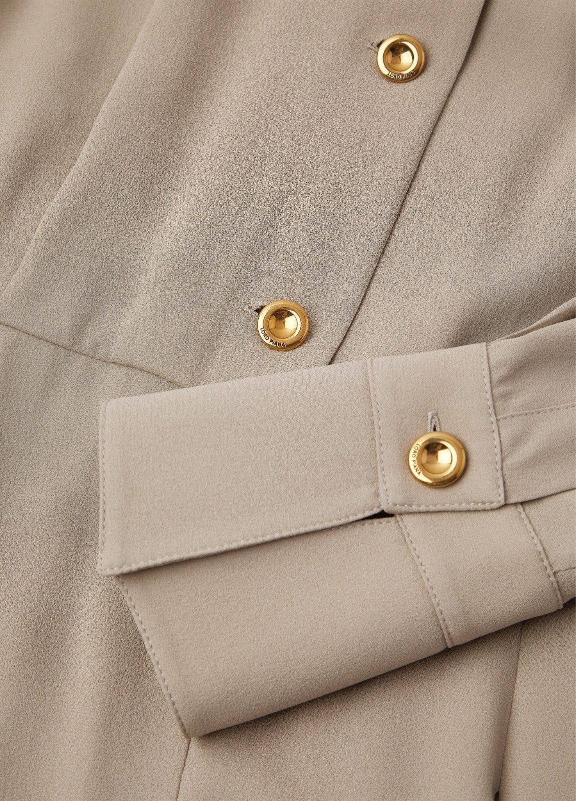 Loro Piana o1srvl11e0526 FAP0019 Monika Jumpsuit in Beige Size 28" / US 6 / IT 42 - 10 Thumbnail