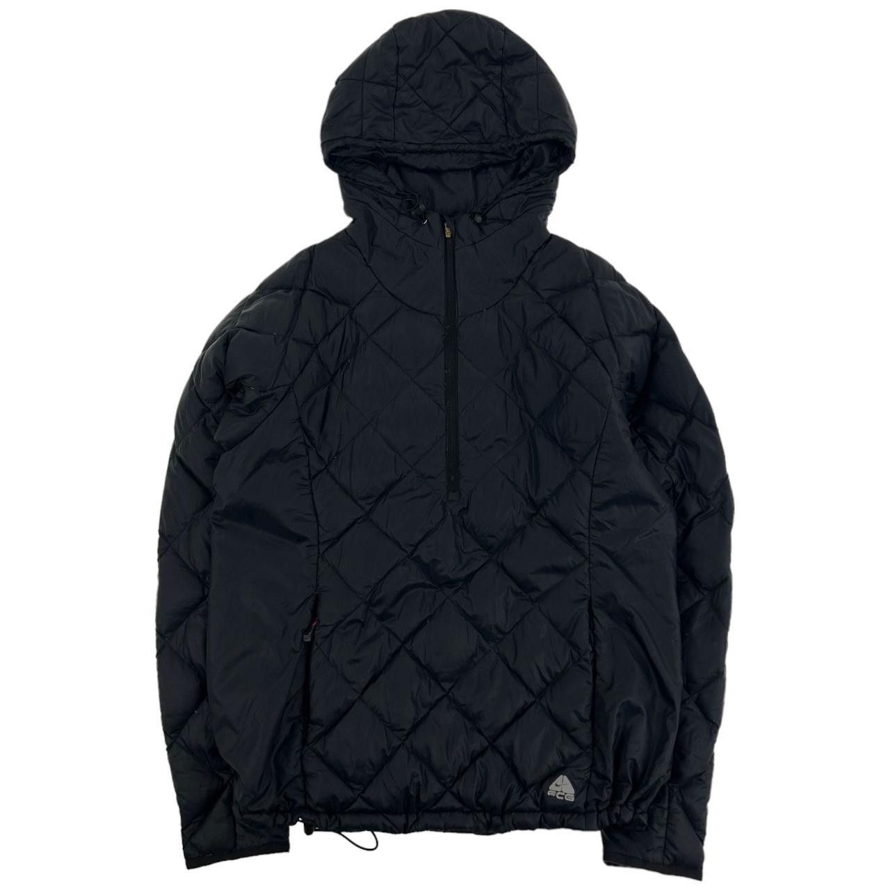 image of Vintage Nike Acg Diamond Puffa Jacket Woman's Size L in Black, Women's