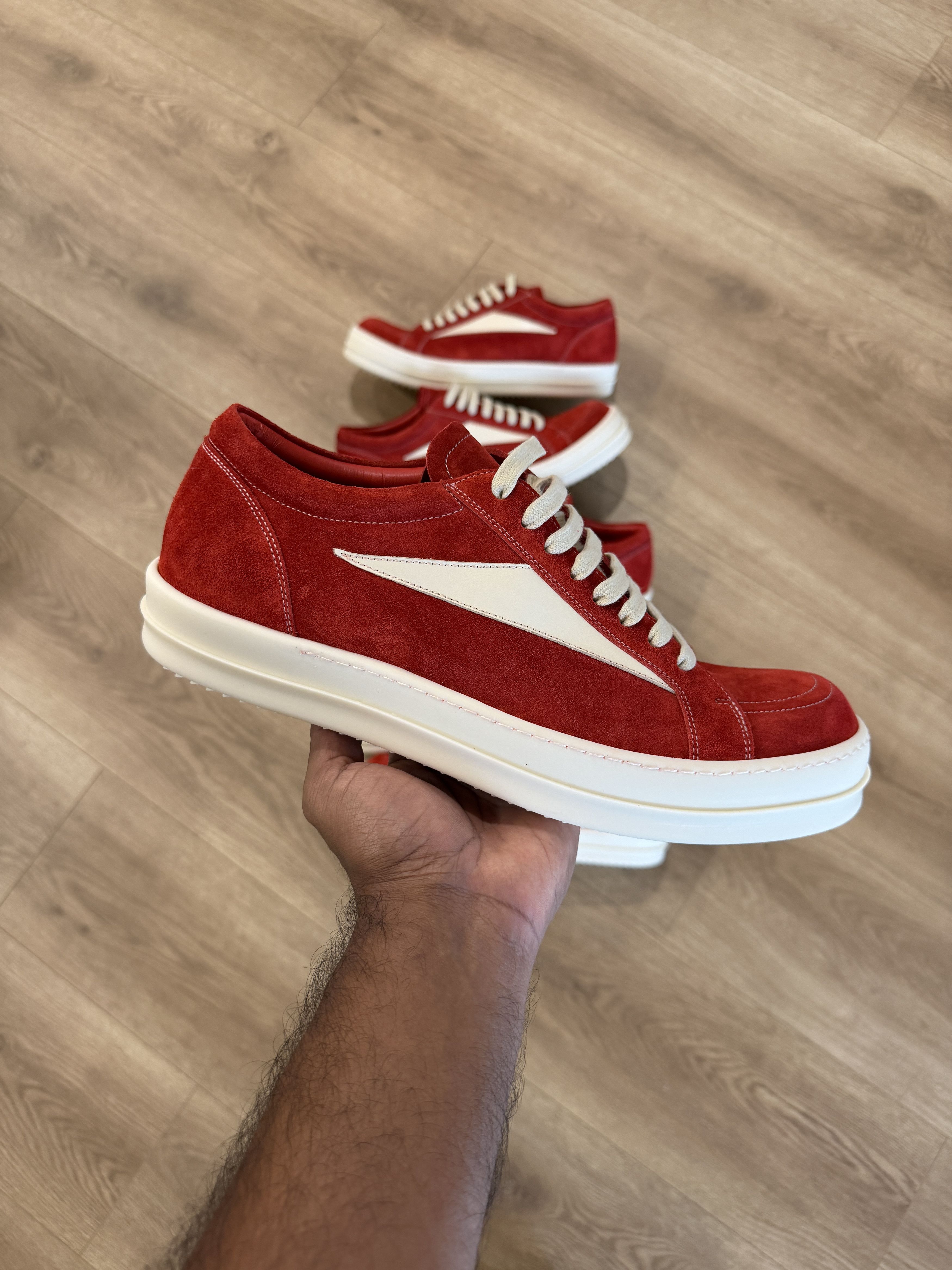 Rick Owens RICK OWENS VINTAGE SNEAKER CARNELIAN Size US 9 / EU 42 - 2 Thumbnail