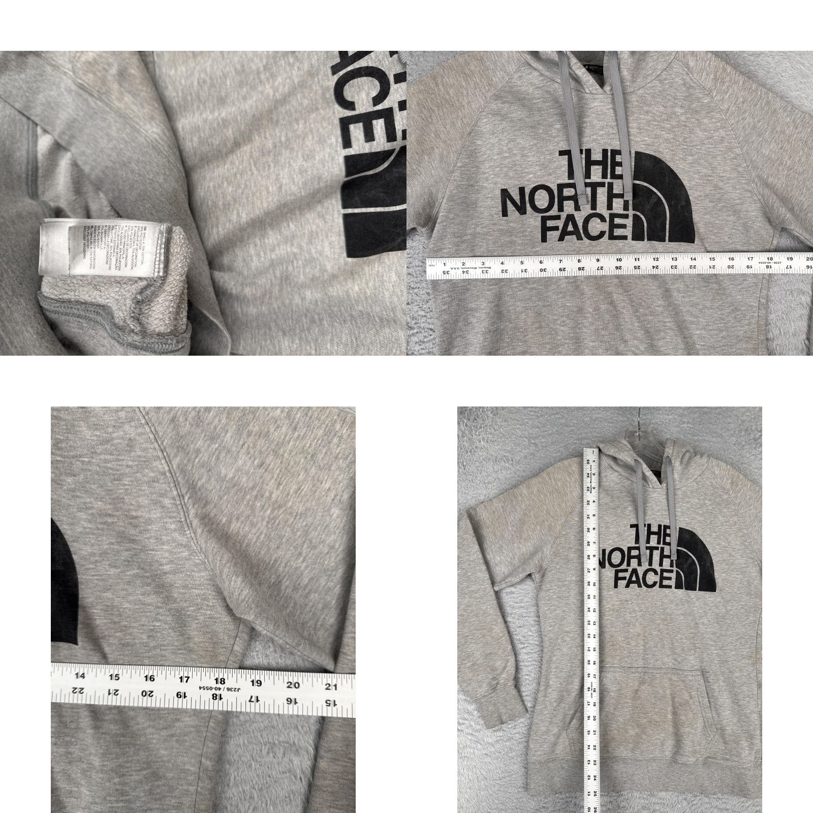 The North Face The North Face Hoodie Womens M Gray Pullover Logo Fleece Sweatshirt STains Size M / US 6-8 / IT 42-44 - 8 Thumbnail