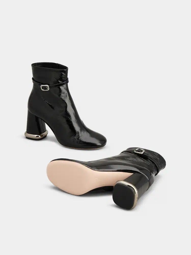 Roger Vivier o1s22i1n0824 Roundytoe Ankle Boots in Black Size US 10 / IT 40 - 6 Thumbnail