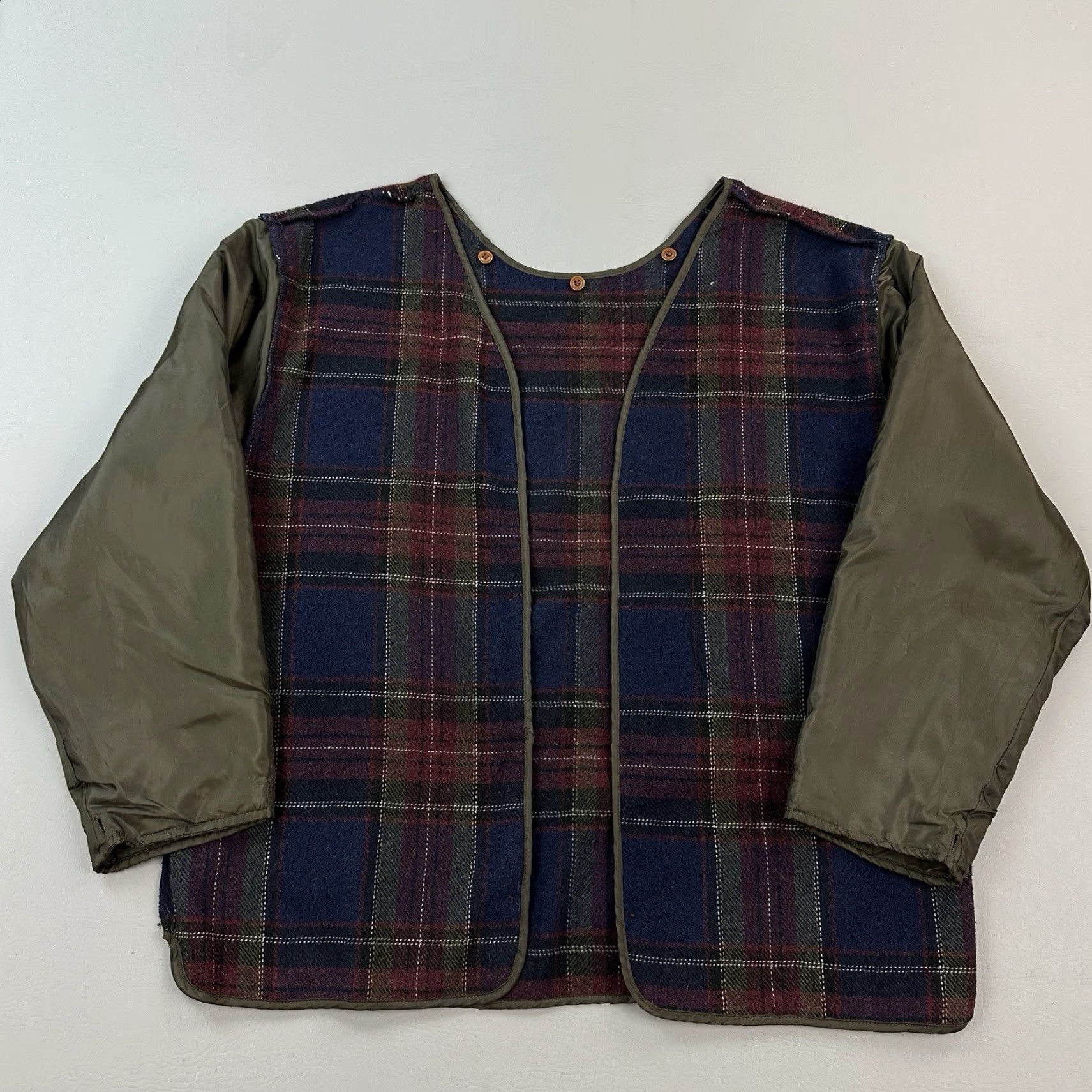 Dockers VINTAGE Dockers Levis Chore Jacket Mens XL Green Plaid Wool Lined Barn Coat Jacket Size US XL / EU 56 / 4 - 7 Thumbnail