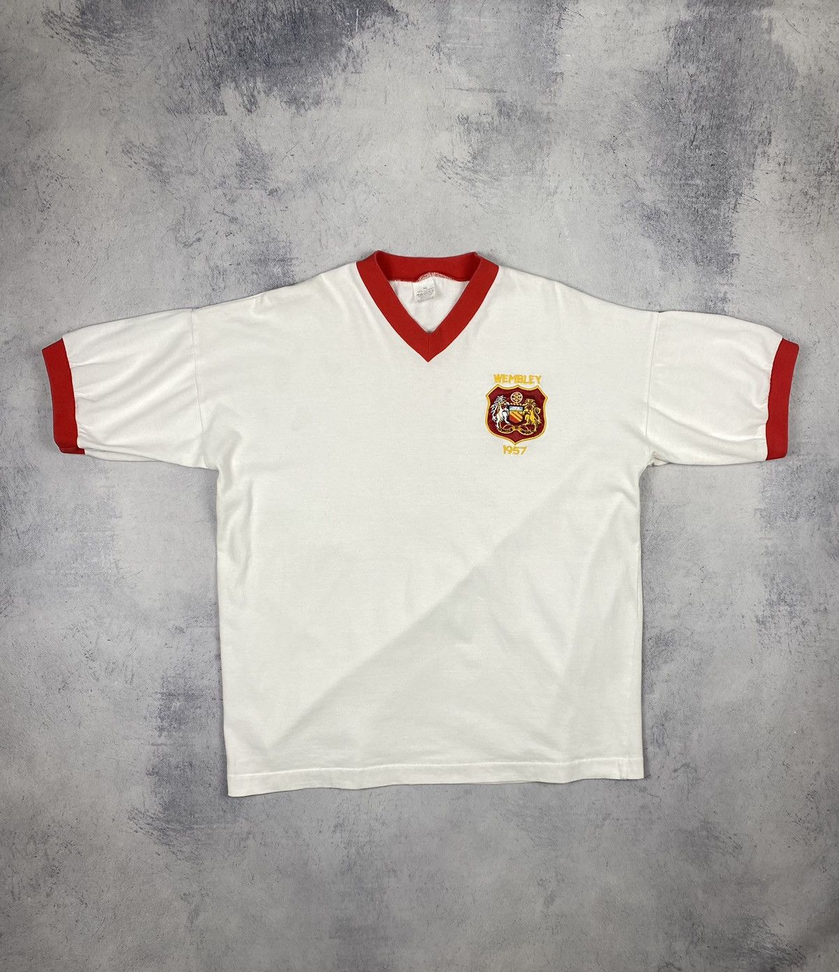 Vintage Vintage Wembley Manchester United 1957 Edwards 6 Jersey Size US XL / EU 56 / 4 - 2 Thumbnail