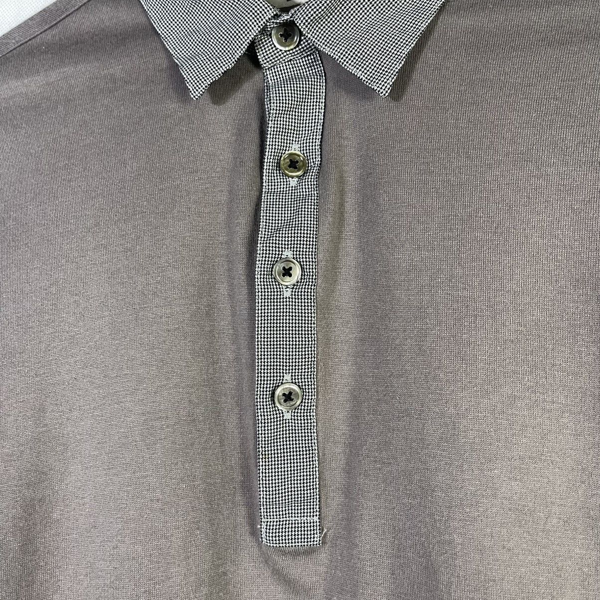 Katharine Hamnett London × Vintage Katherine Hamnett London Cut & Sewn Polo Long-sleeves Tshirt Size L / US 10 / IT 46 - 6 Thumbnail