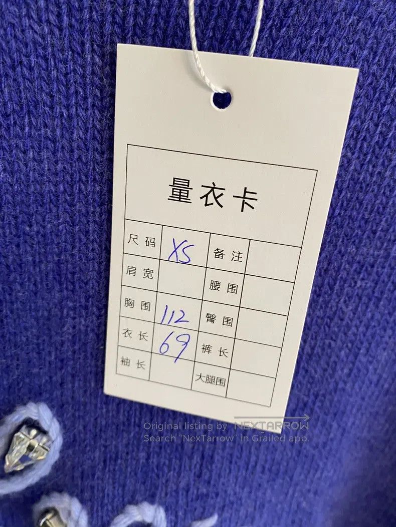 Loewe Loewe Water Drill Logo Blue Knitted Sweater Size XS / US 0-2 / IT 36-38 - 5 Thumbnail