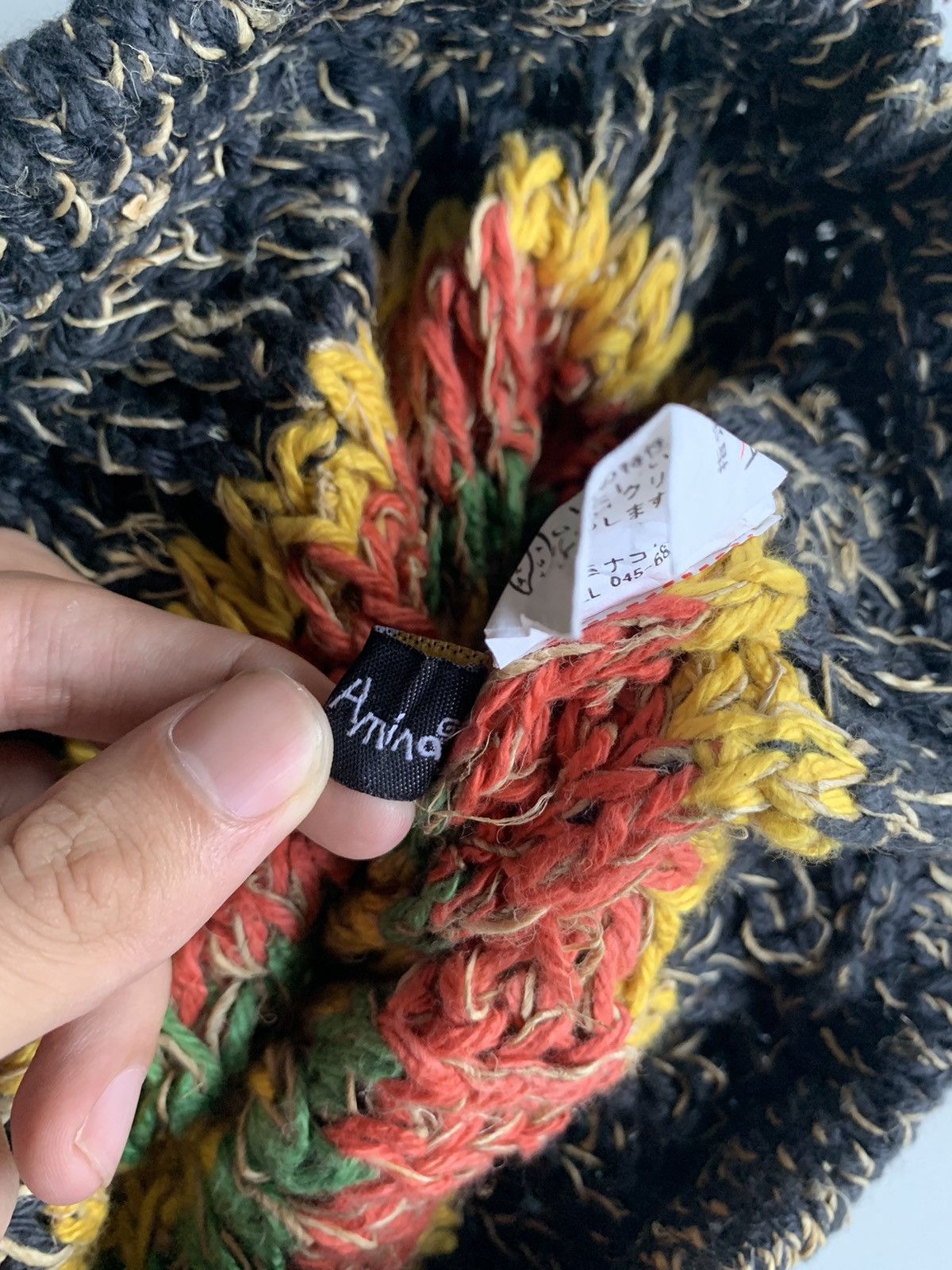 Kapital RARE HIPPIES STYLE 🌈 Amina Rasta Crochet knit Beanie Hats Size ONE SIZE - 19 Thumbnail