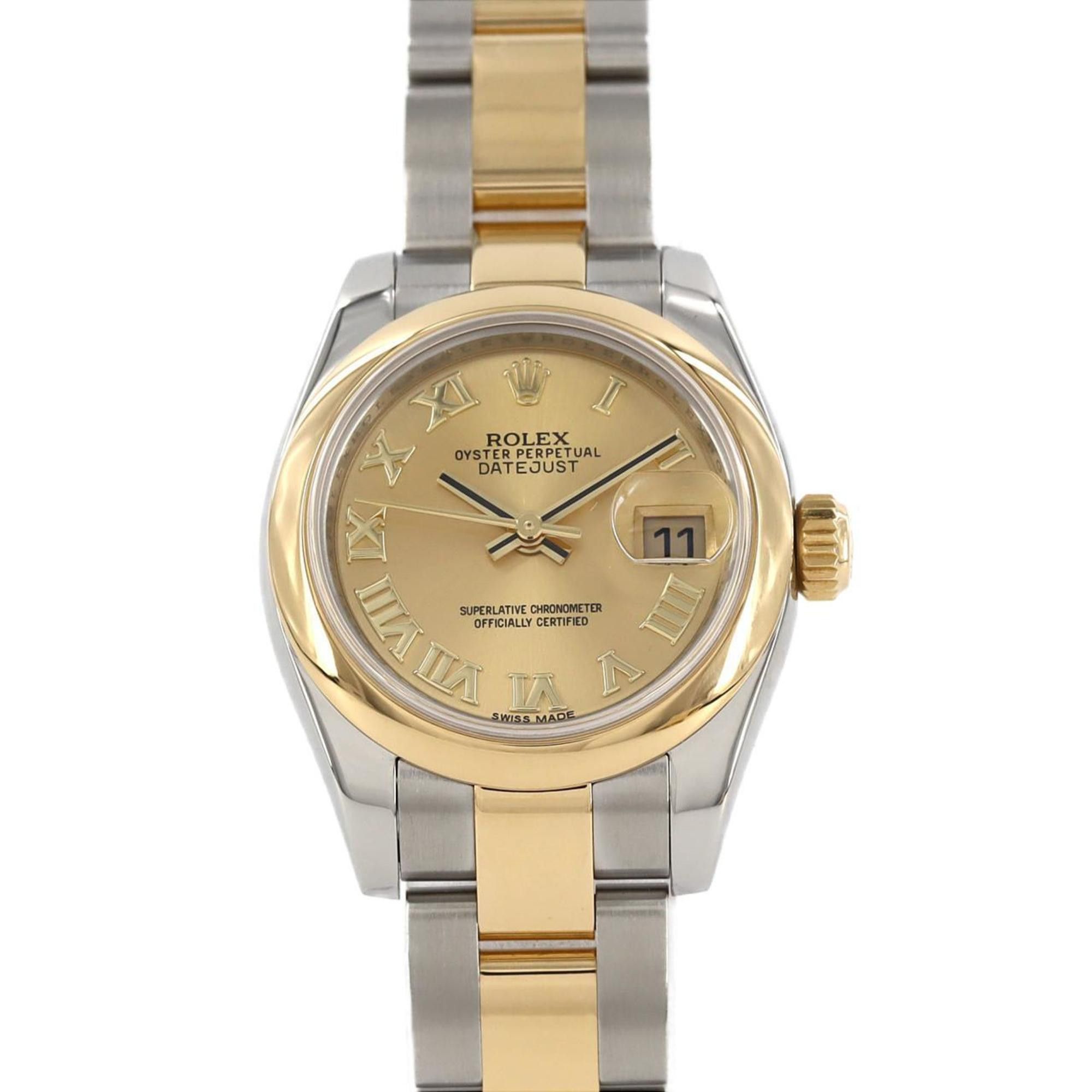 Rolex Datejust 179163 Ssxyg Watch Automatic Random Number in Gold, Women's