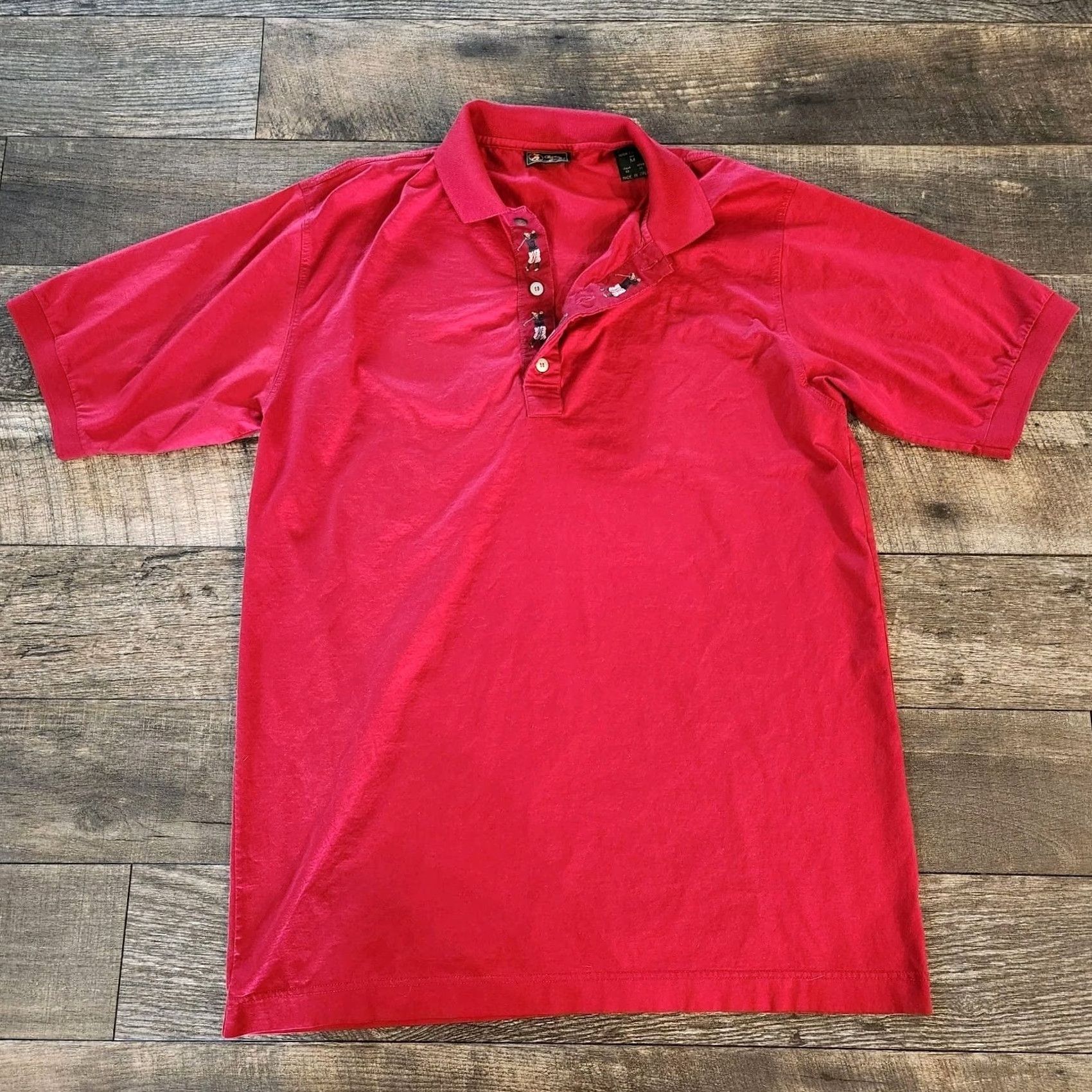 Vintage VINTAGE Bobby Jones Golf Polo Shirt Mens Medium Red Made in Italy Golfer Shirt Men's Polo Knit 100% Cotton Short Sleeve Casual Golfing Mens Size US M / EU 48-50 / 2 - 2 Thumbnail