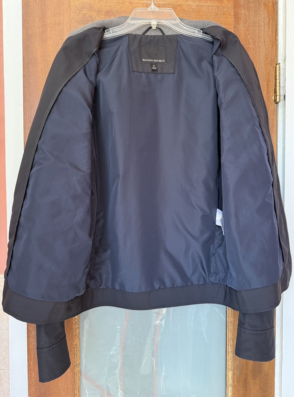 Banana Republic Banana Republic Men’s Black Bomber Lined Aviation Jacket M Size US M / EU 48-50 / 2 - 5 Thumbnail