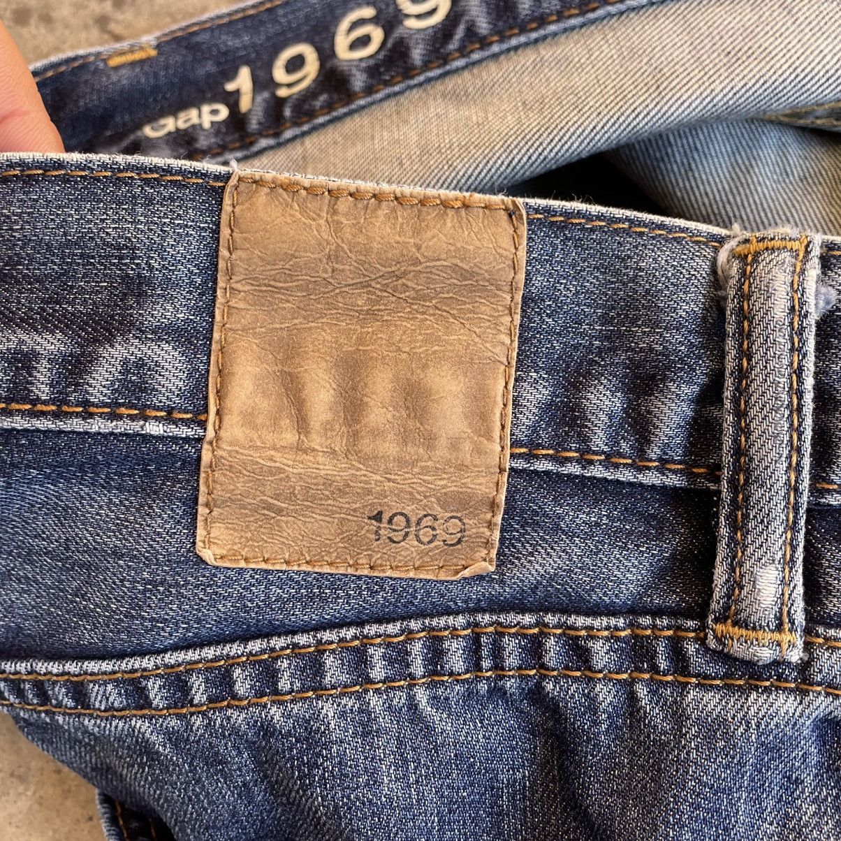Gap 🔥Vintage GAP Stoned Washed Ripped Distress Denim Jeans Size US 39 - 10 Thumbnail