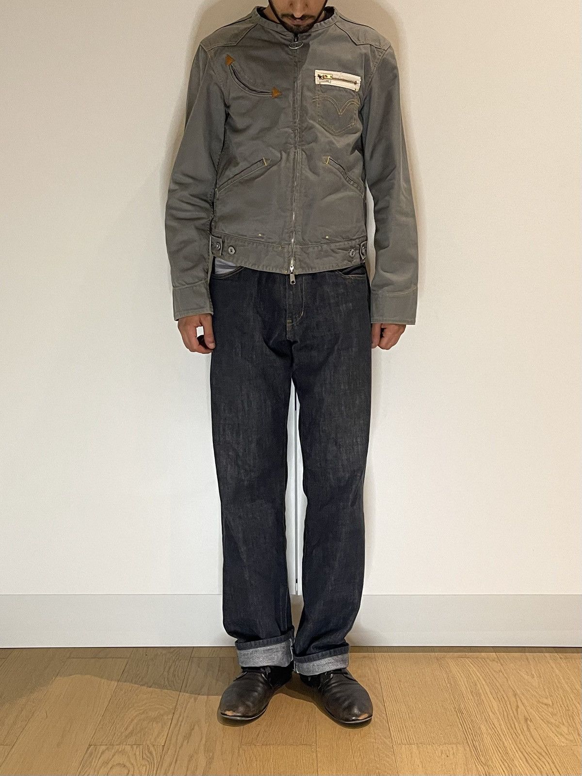 Number (N)ine Levi's Lefty Jean by Takahiro Kuraishi Cropped Zip Jacket Size US S / EU 44-46 / 1 - 1 Thumbnail