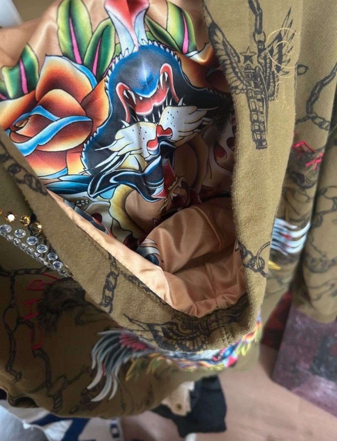 Christian Audigier × Ed Hardy Christian Audigier x Ed Hardy Zip Up Hoodie Size US L / EU 52-54 / 3 - 7 Thumbnail