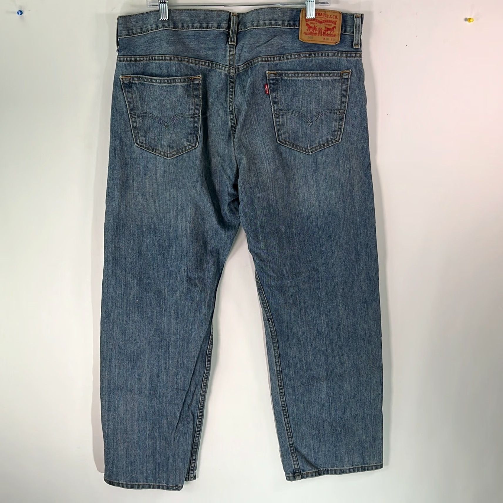 Levi's Levi's Jeans Mens 36X30 Blue Mid Rise Wide-Leg Denim 5-Pocket Casual Mens Size US 38 / EU 54 - 2 Thumbnail