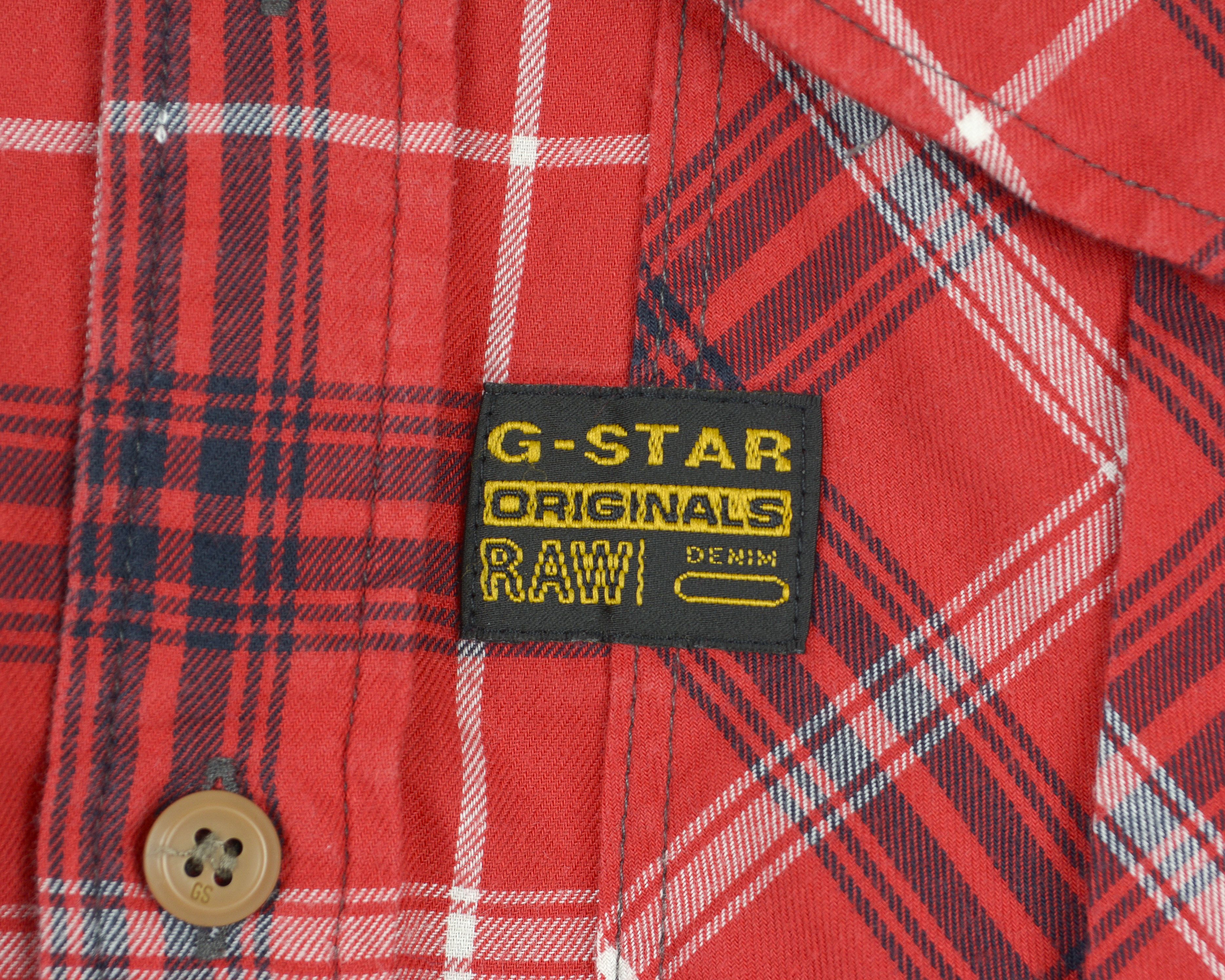 G-Star Casual Shirt Snap Button Up Long Sleeve Cotton Check Top Size US M / EU 48-50 / 2 - 3 Thumbnail