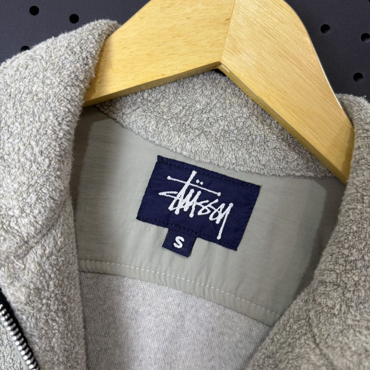 Stussy Vintage STUSSY JAPAN fleece wool jacket zip camo logo Size US S / EU 44-46 / 1 - 6 Thumbnail