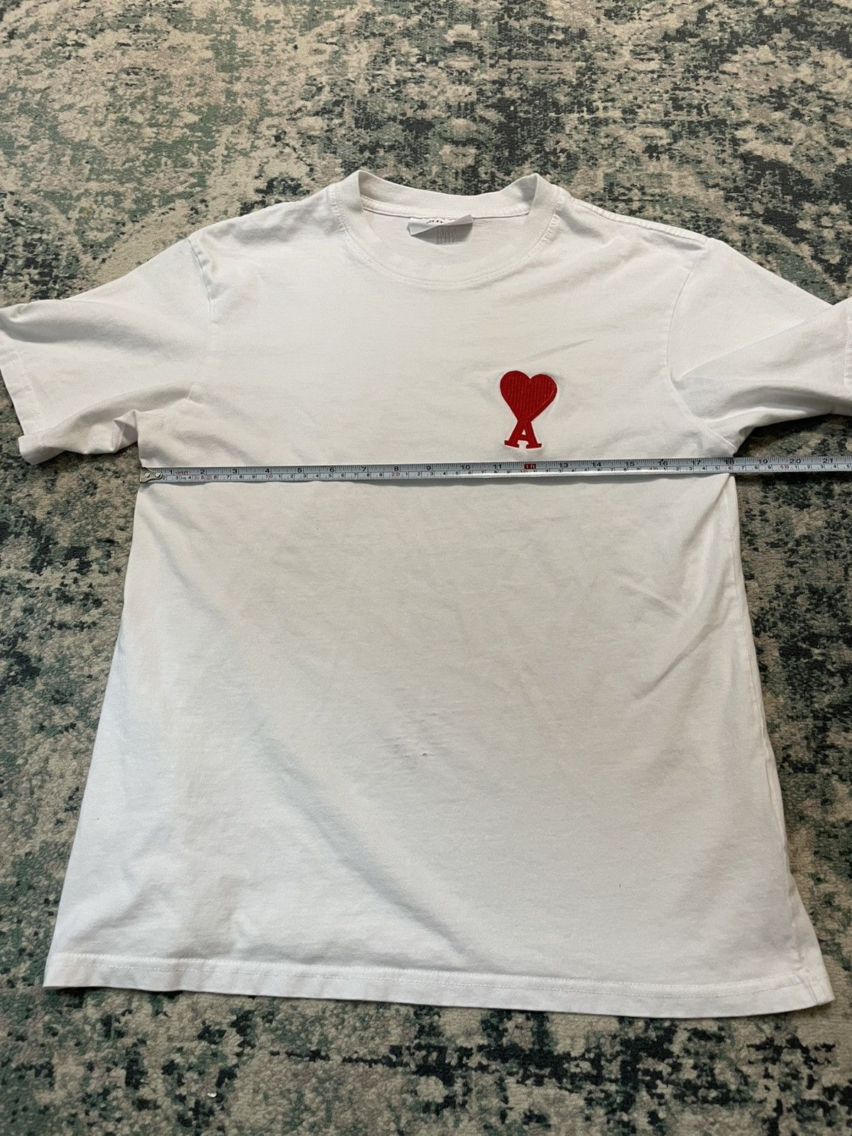 AMI AMI PARIS Alexandre White Red Heart T-shirt Medium Unisex Size US M / EU 48-50 / 2 - 9 Thumbnail