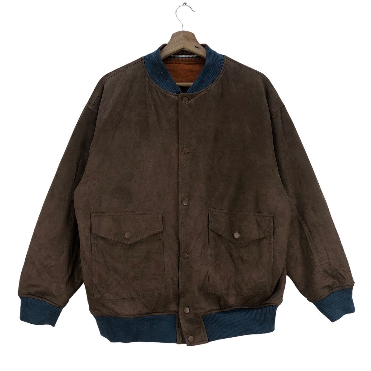 Japanese Brand Ray Cassin Varsity Cross Country Embroidered Reversible Size US L / EU 52-54 / 3 - 9 Thumbnail