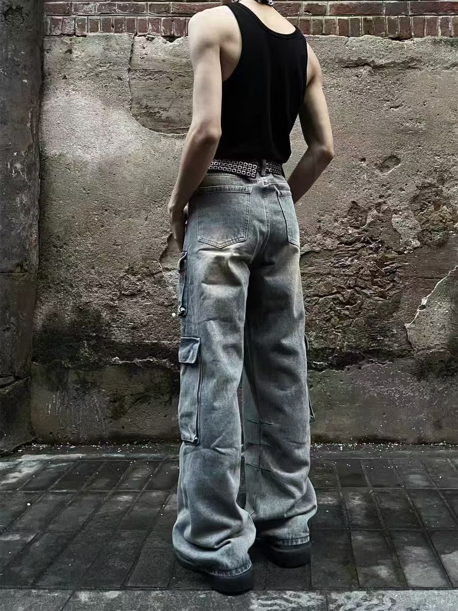 Japanese Brand × Jean Heavyweight Vintage Multi-Pocket Workwear Jeans Size US 34 / EU 50 - 3 Thumbnail